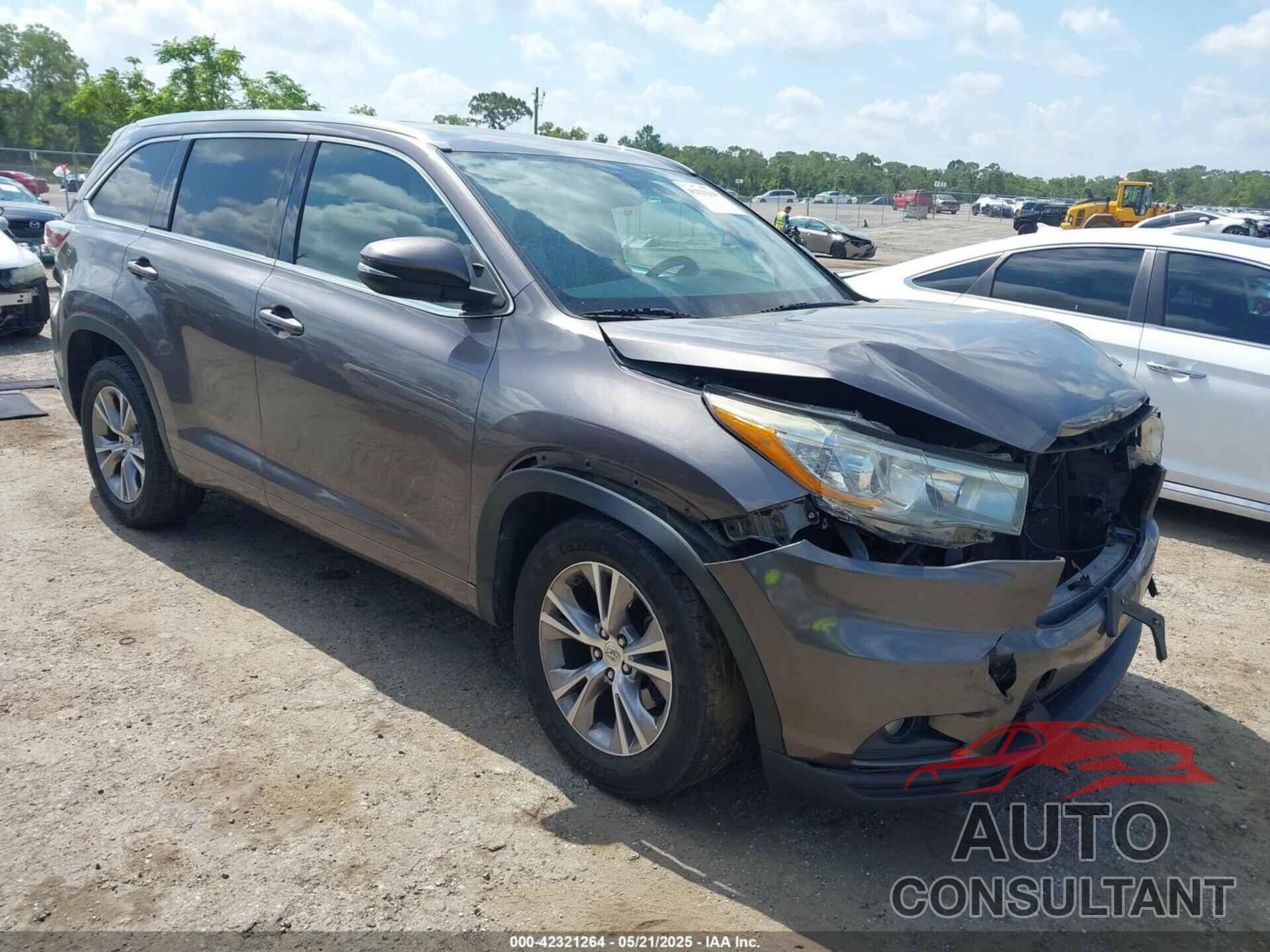 TOYOTA HIGHLANDER 2015 - 5TDKKRFH0FS104062