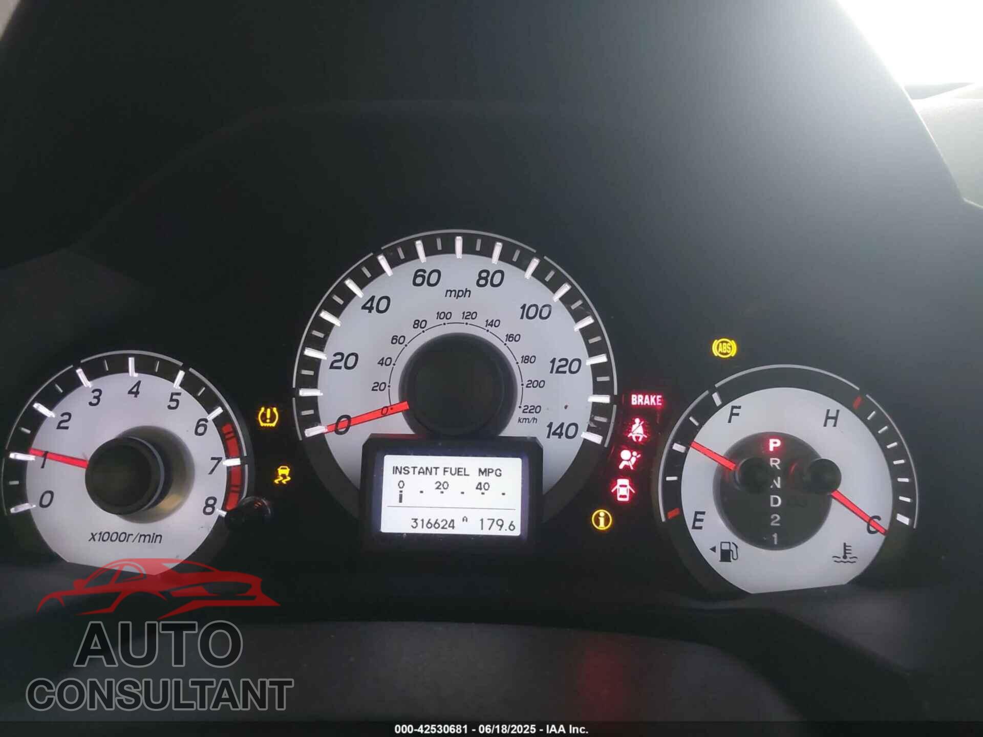 HONDA PILOT 2013 - 5FNYF4H92DB070277