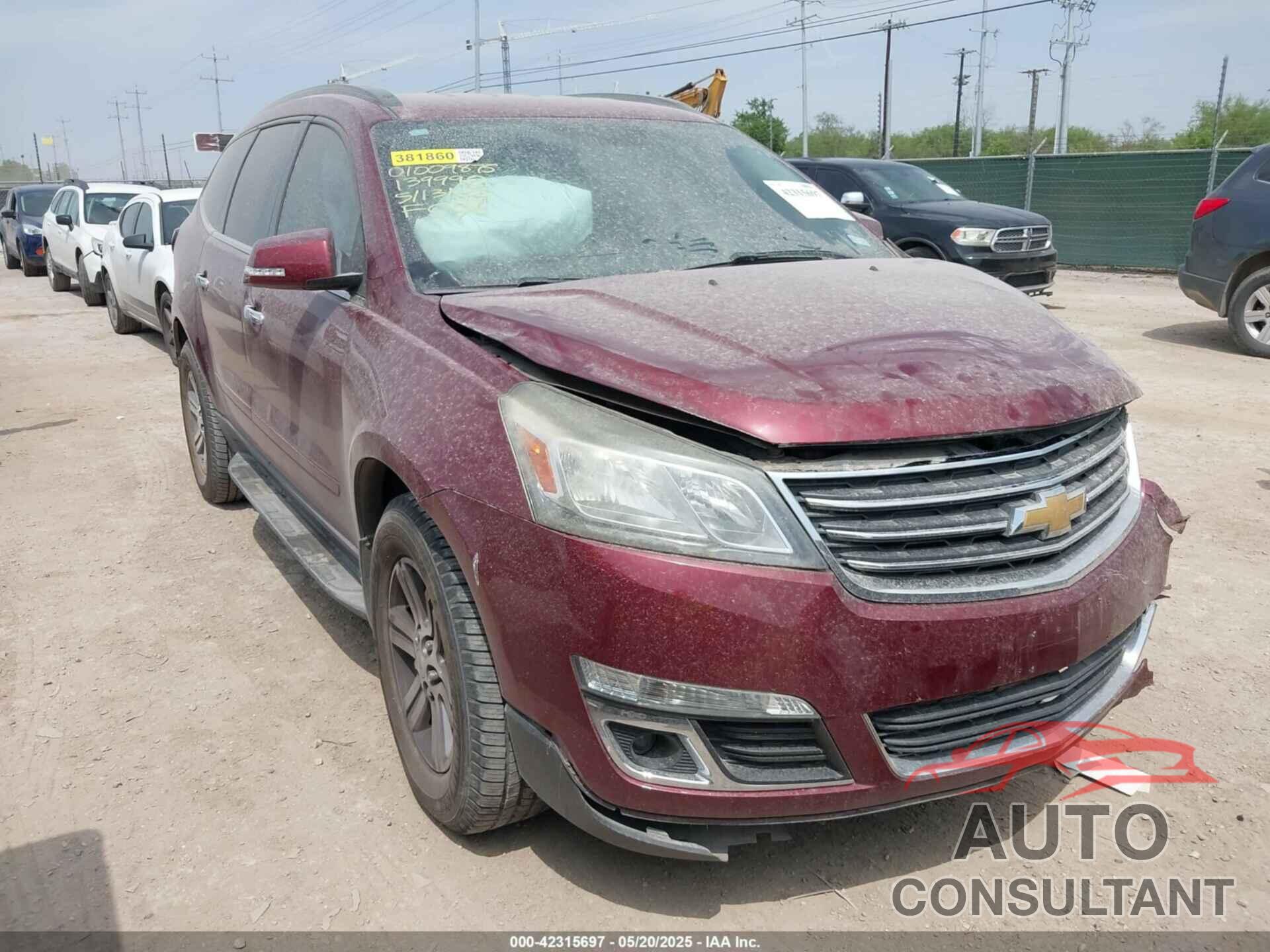 CHEVROLET TRAVERSE 2016 - 1GNKRHKD9GJ139990
