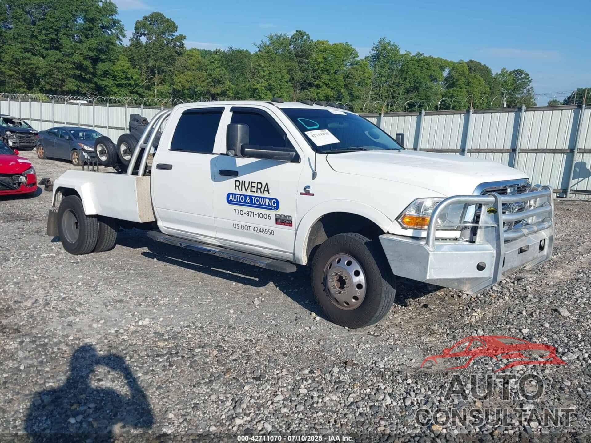DODGE RAM 3500 2012 - 3C7WDSCL5CG138703
