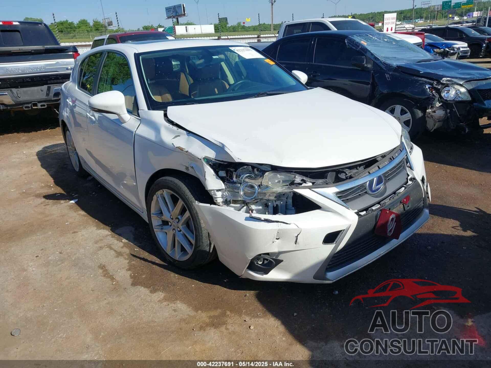 LEXUS CT 200H 2014 - JTHKD5BH7E2205354