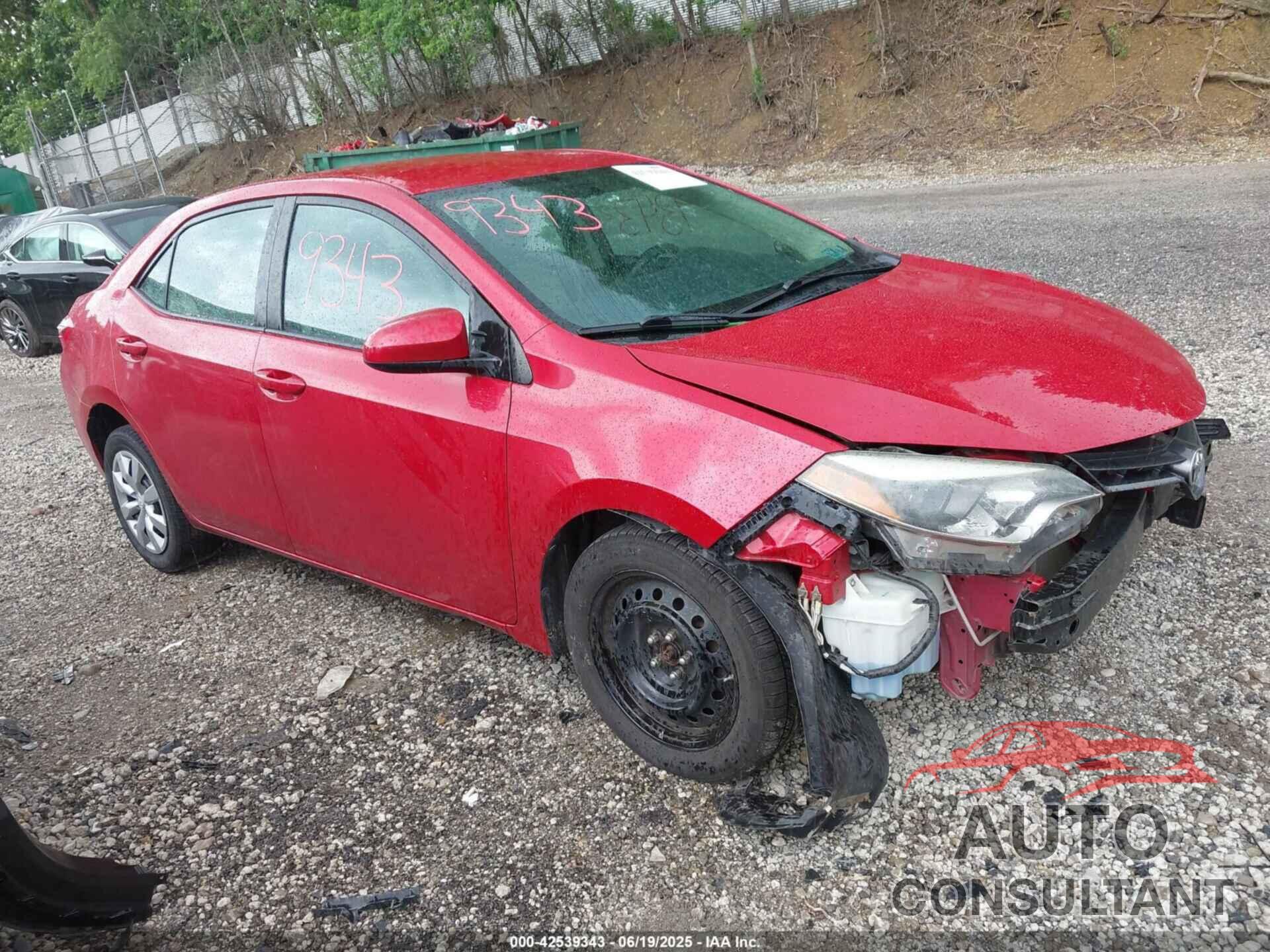 TOYOTA COROLLA 2015 - 2T1BURHE8FC290665