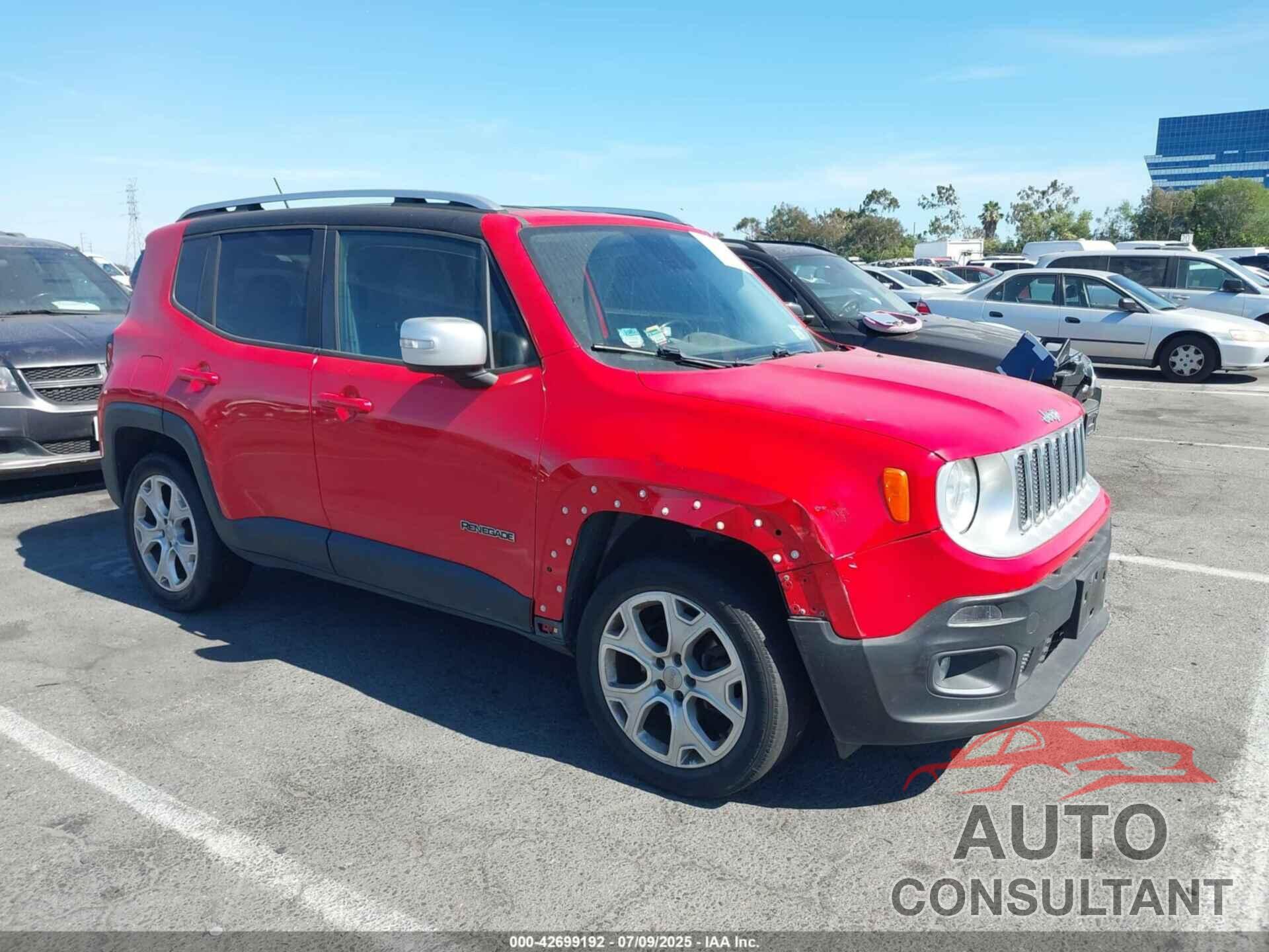 JEEP RENEGADE 2015 - ZACCJBDT0FPB74898