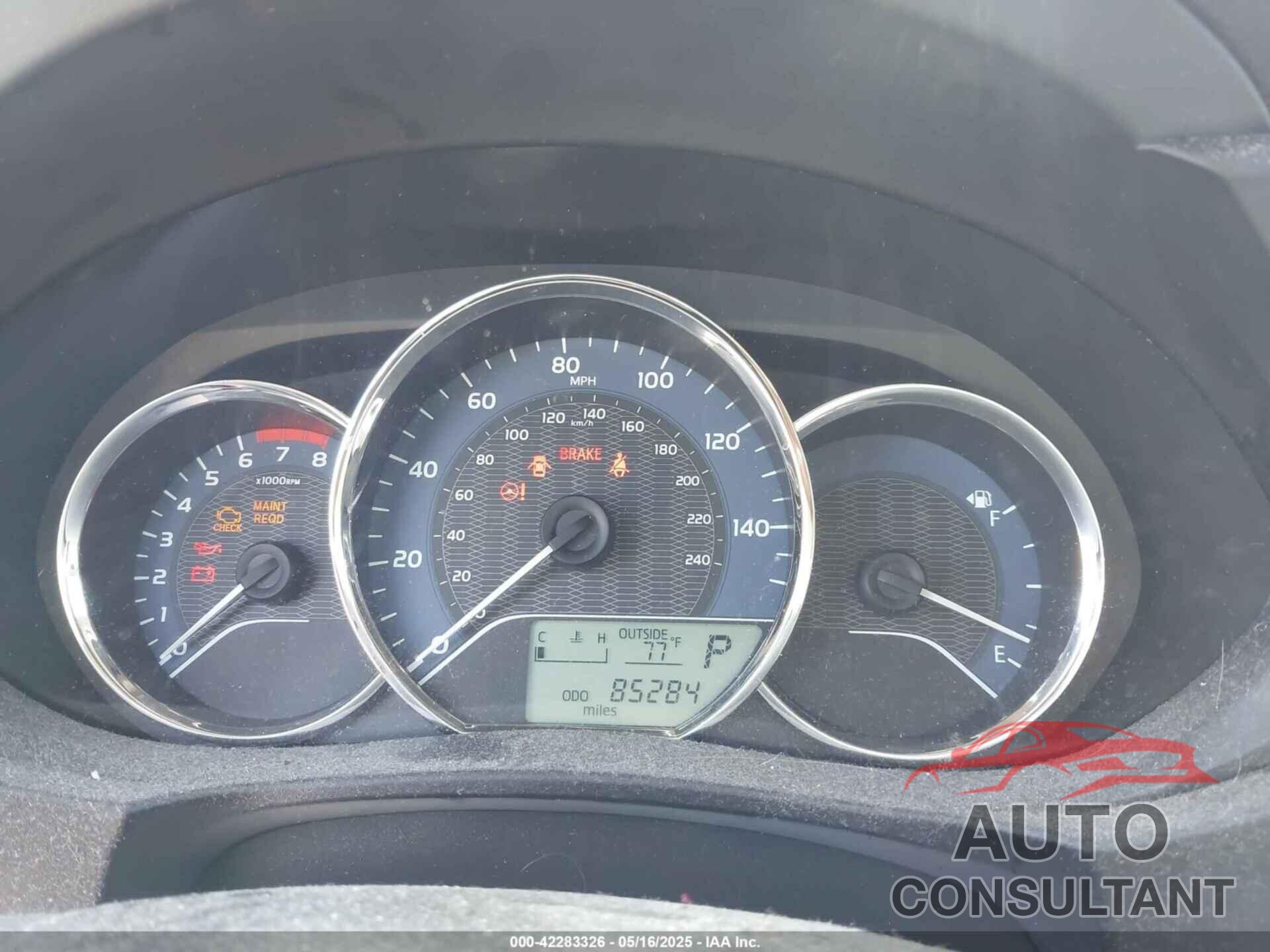 TOYOTA COROLLA 2016 - 5YFBURHE9GP389948