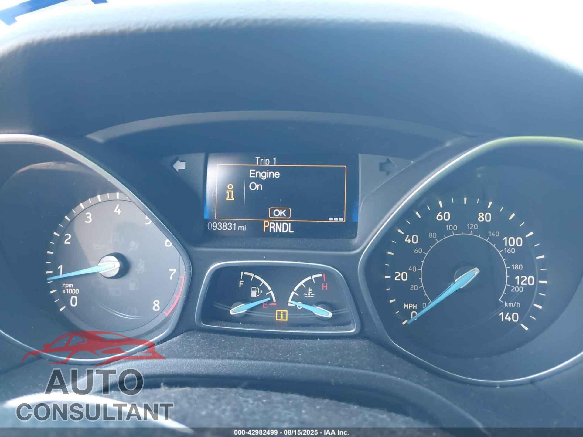 FORD FOCUS 2016 - 1FADP3E28GL393768