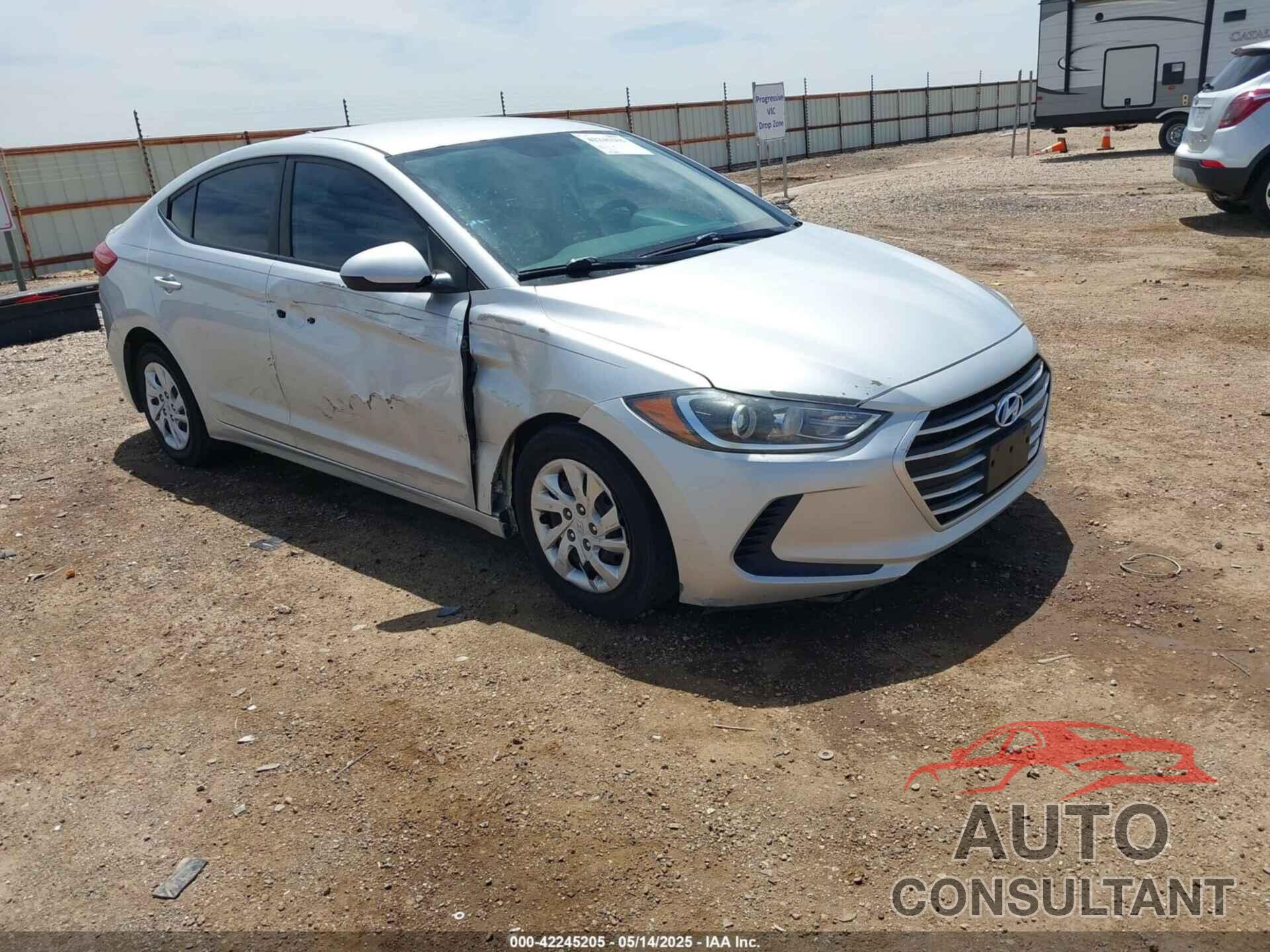 HYUNDAI ELANTRA 2017 - 5NPD74LFXHH162821