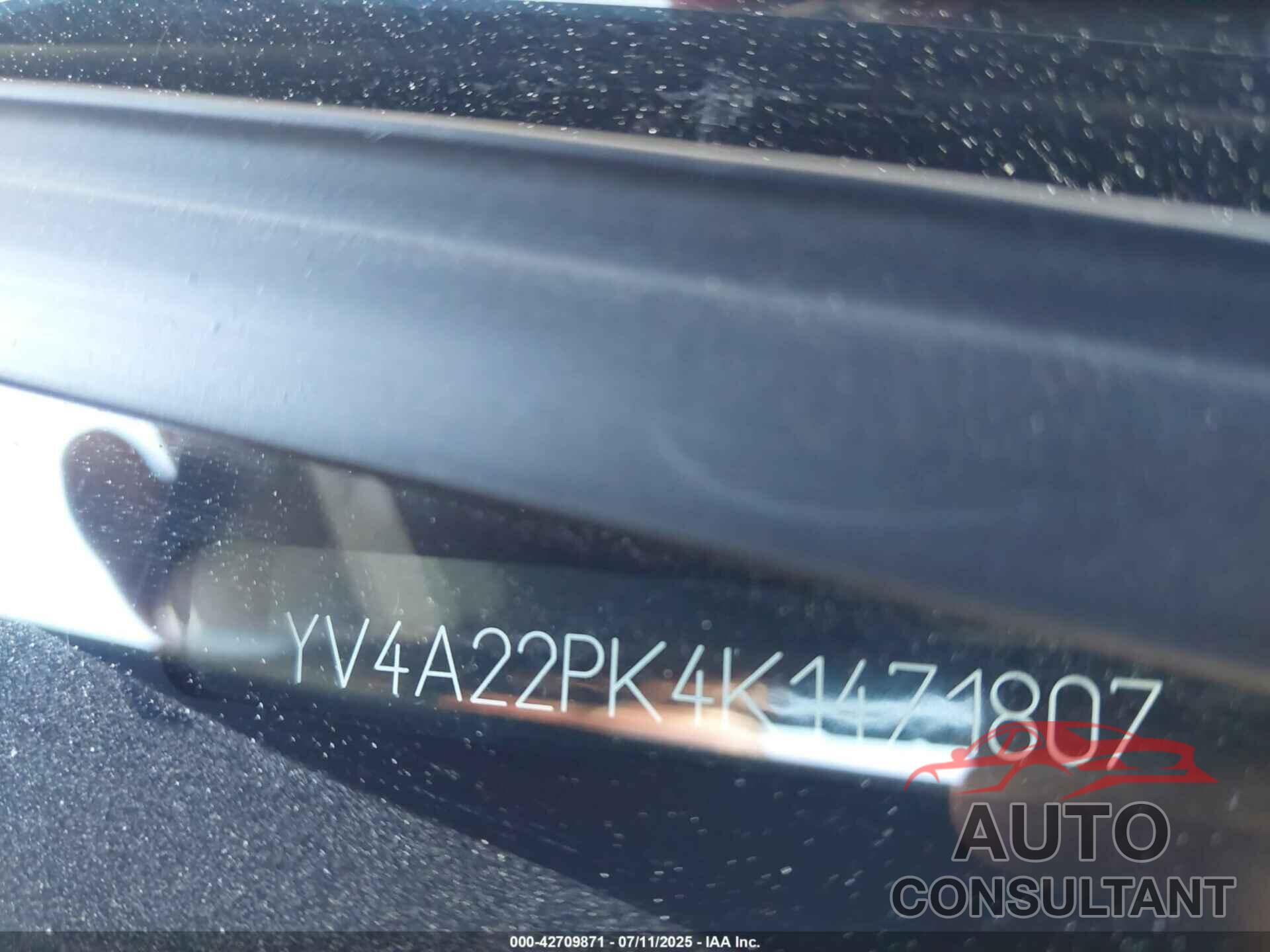 VOLVO XC90 2019 - YV4A22PK4K1471807