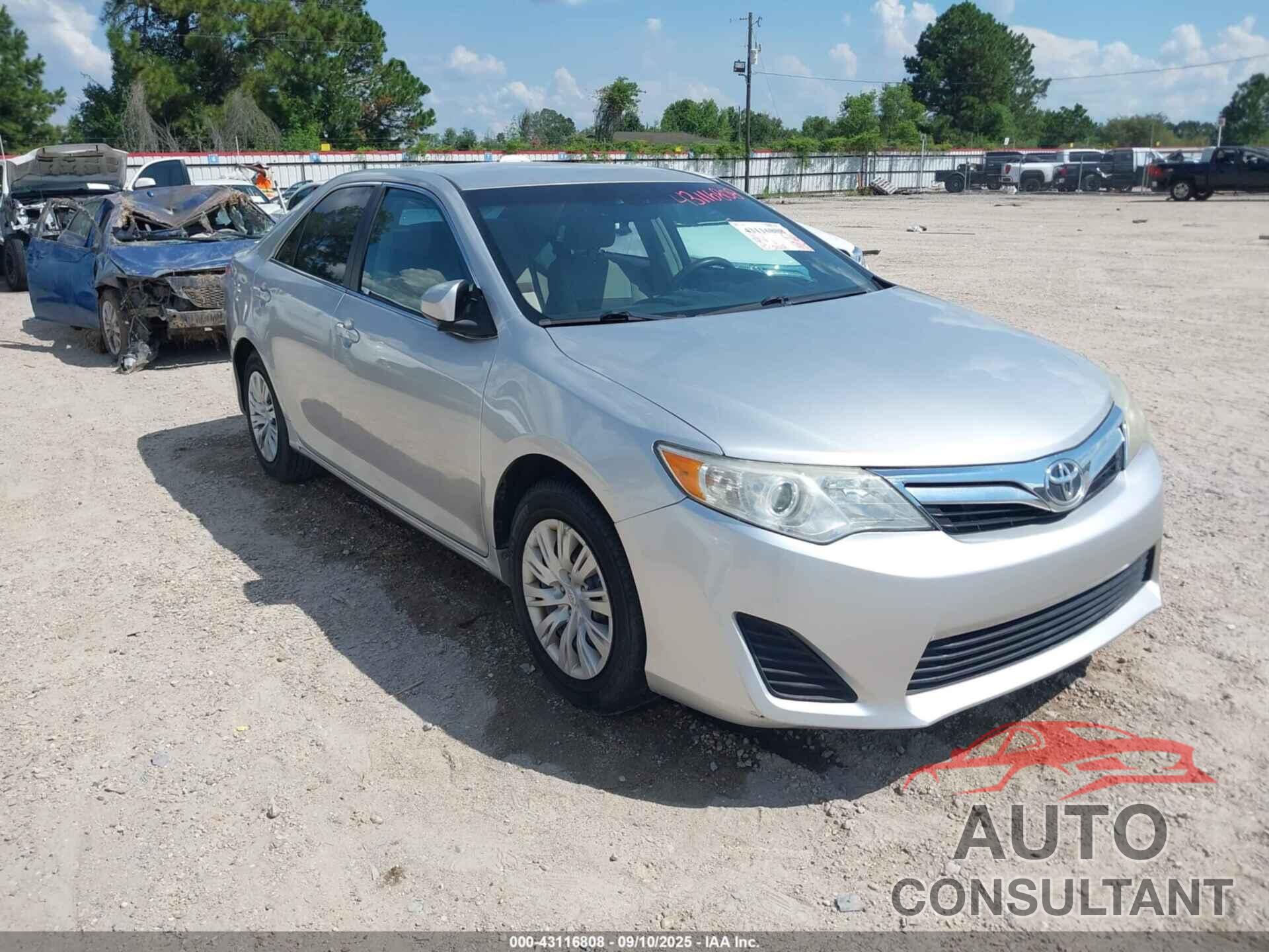 TOYOTA CAMRY 2012 - 4T4BF1FK6CR254722