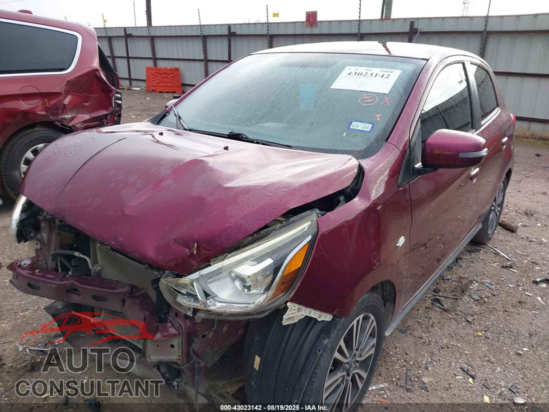 MITSUBISHI MIRAGE 2017 - ML32A5HJ3HH000302