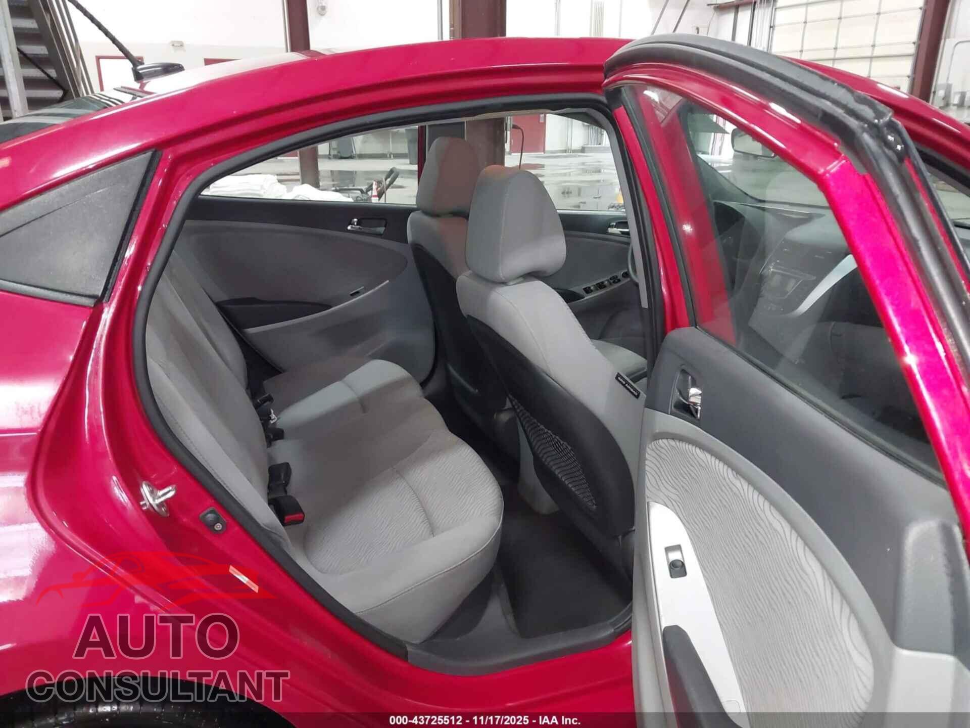 HYUNDAI ACCENT 2012 - KMHCU4AE9CU162172