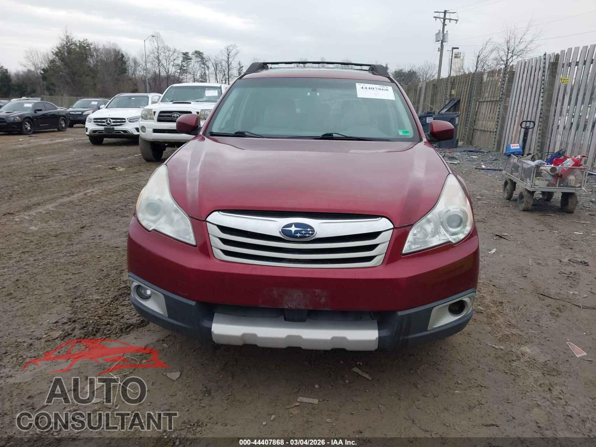 SUBARU OUTBACK 2011 - 4S4BRBKC2B3433656