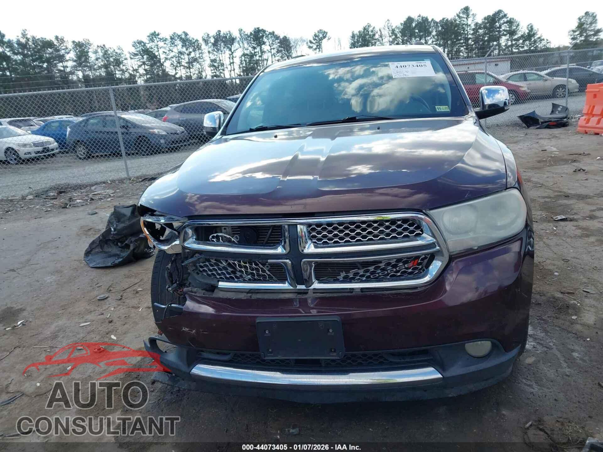 DODGE DURANGO 2012 - 1C4RDJEG1CC291960