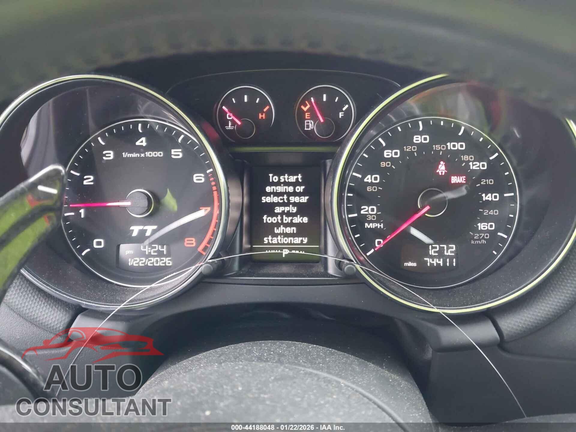 AUDI TT 2013 - TRUKFAFK4D1002202