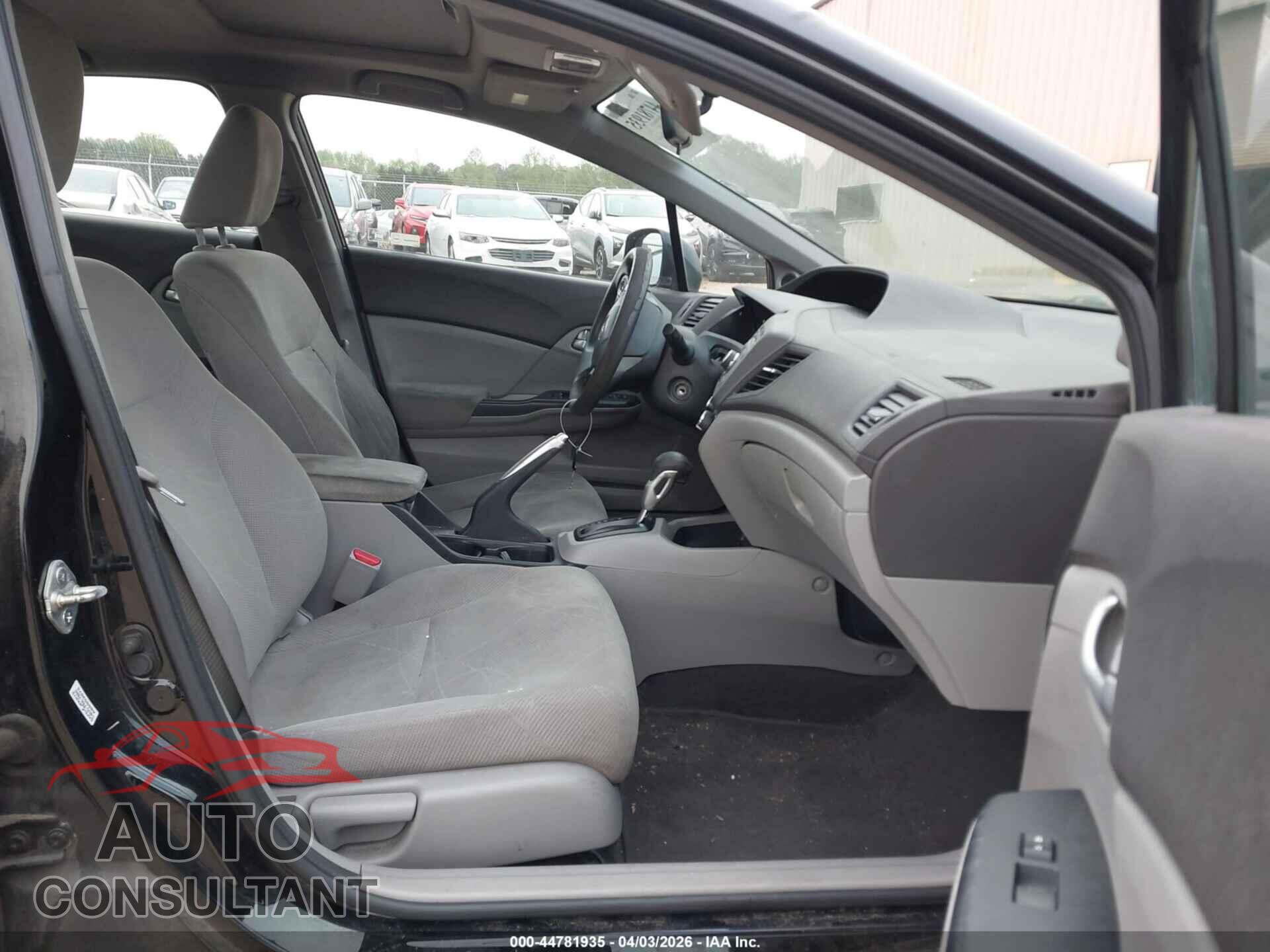 HONDA CIVIC 2012 - 19XFB2F89CE005285