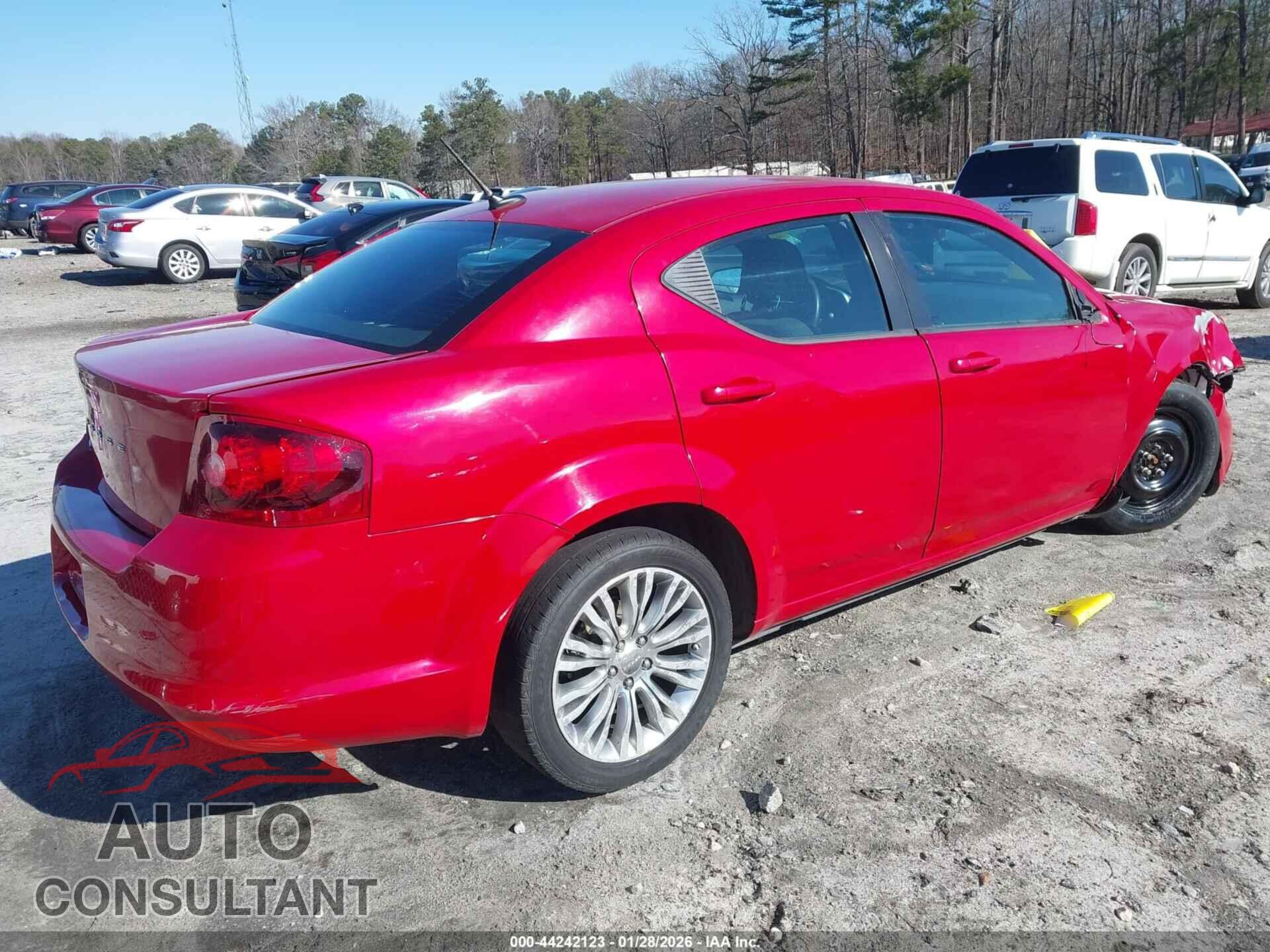 DODGE AVENGER 2012 - 1C3CDZAB2CN286774