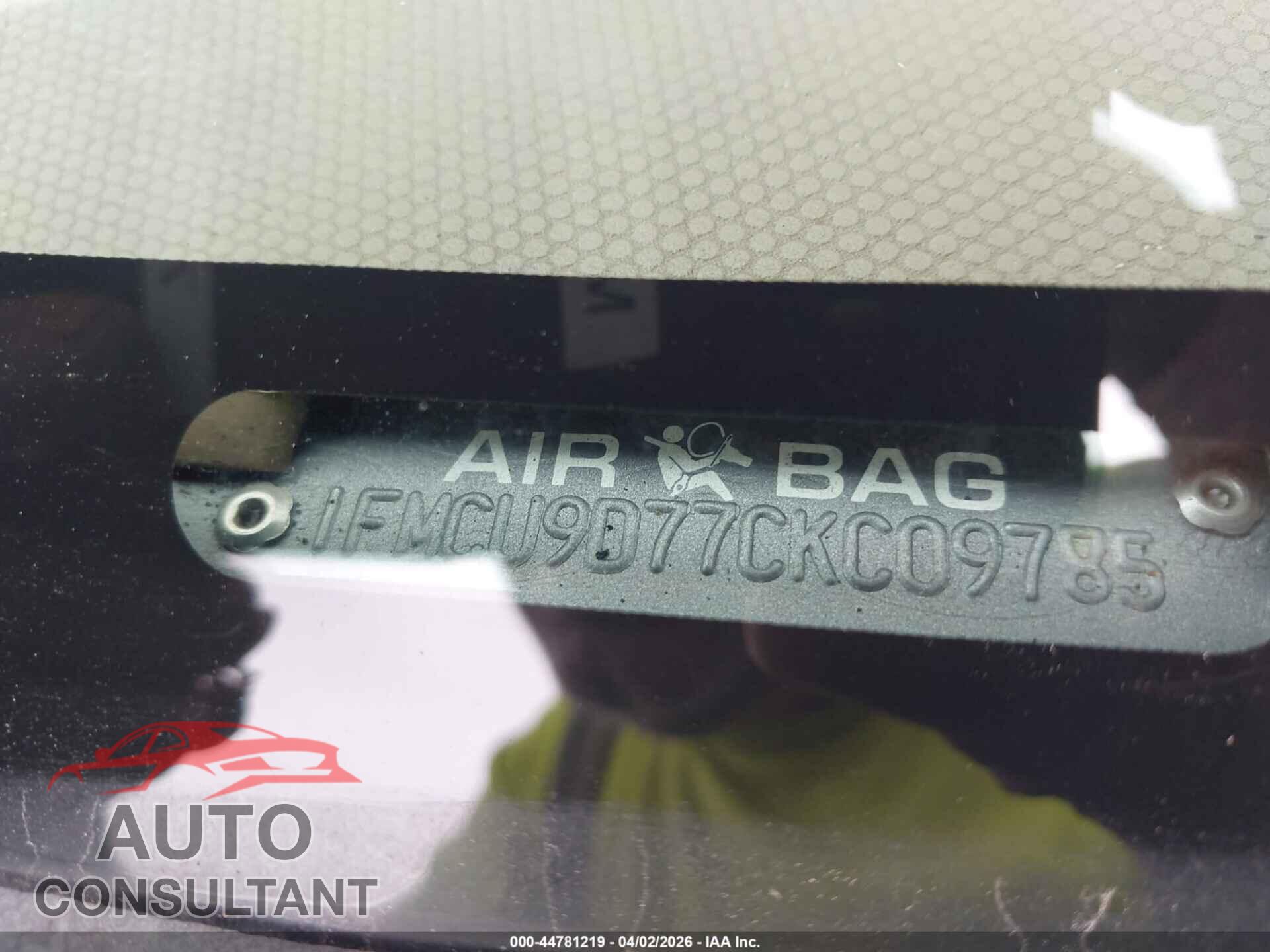 FORD ESCAPE 2012 - 1FMCU9D77CKC09785
