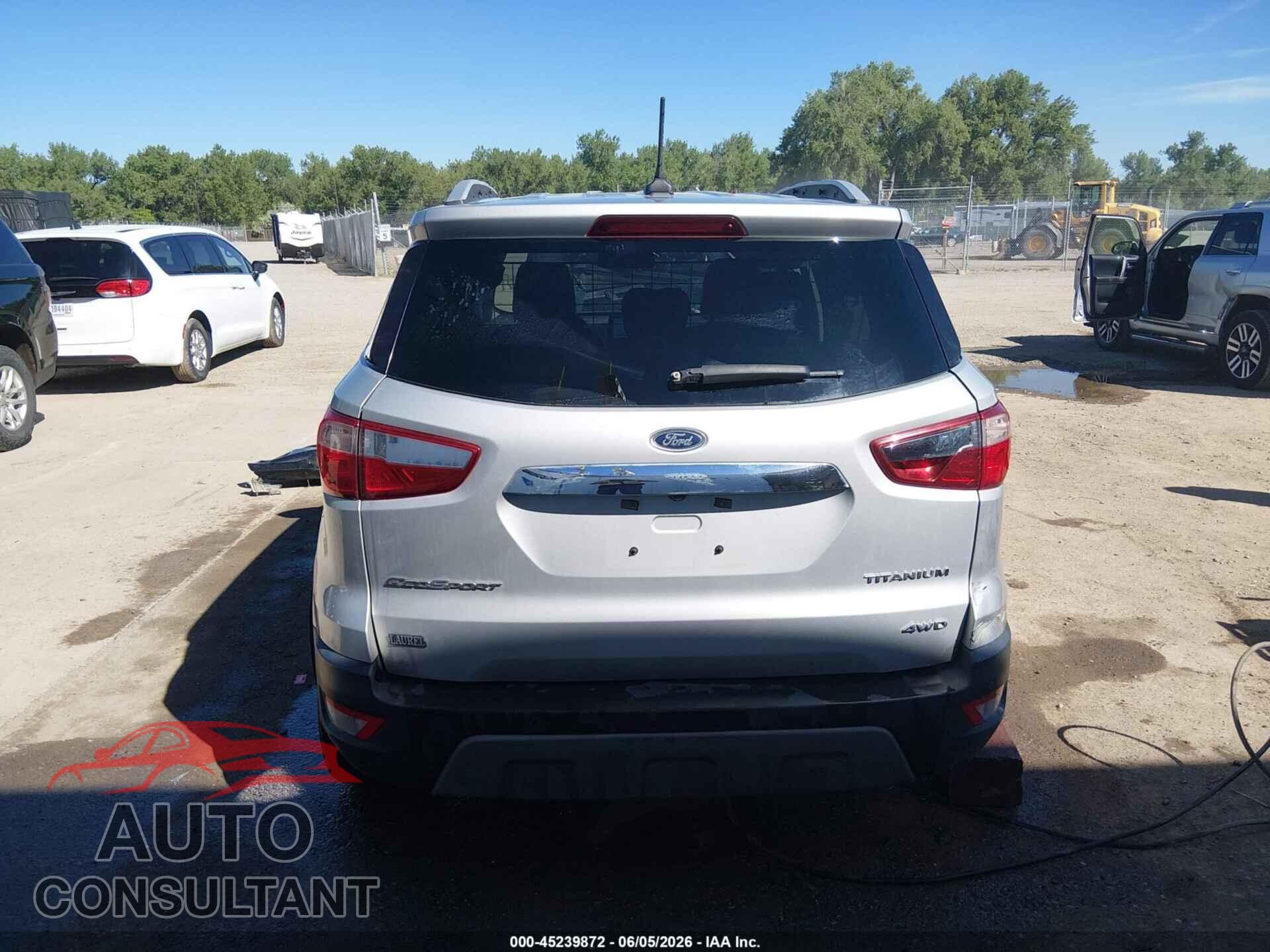 FORD ECOSPORT 2020 - MAJ6S3KL6LC358564