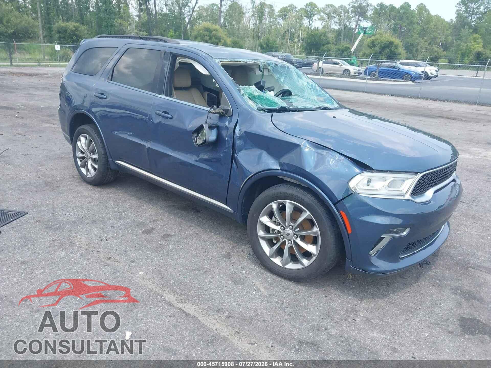 DODGE DURANGO 2021 - 1C4RDJAG7MC852573
