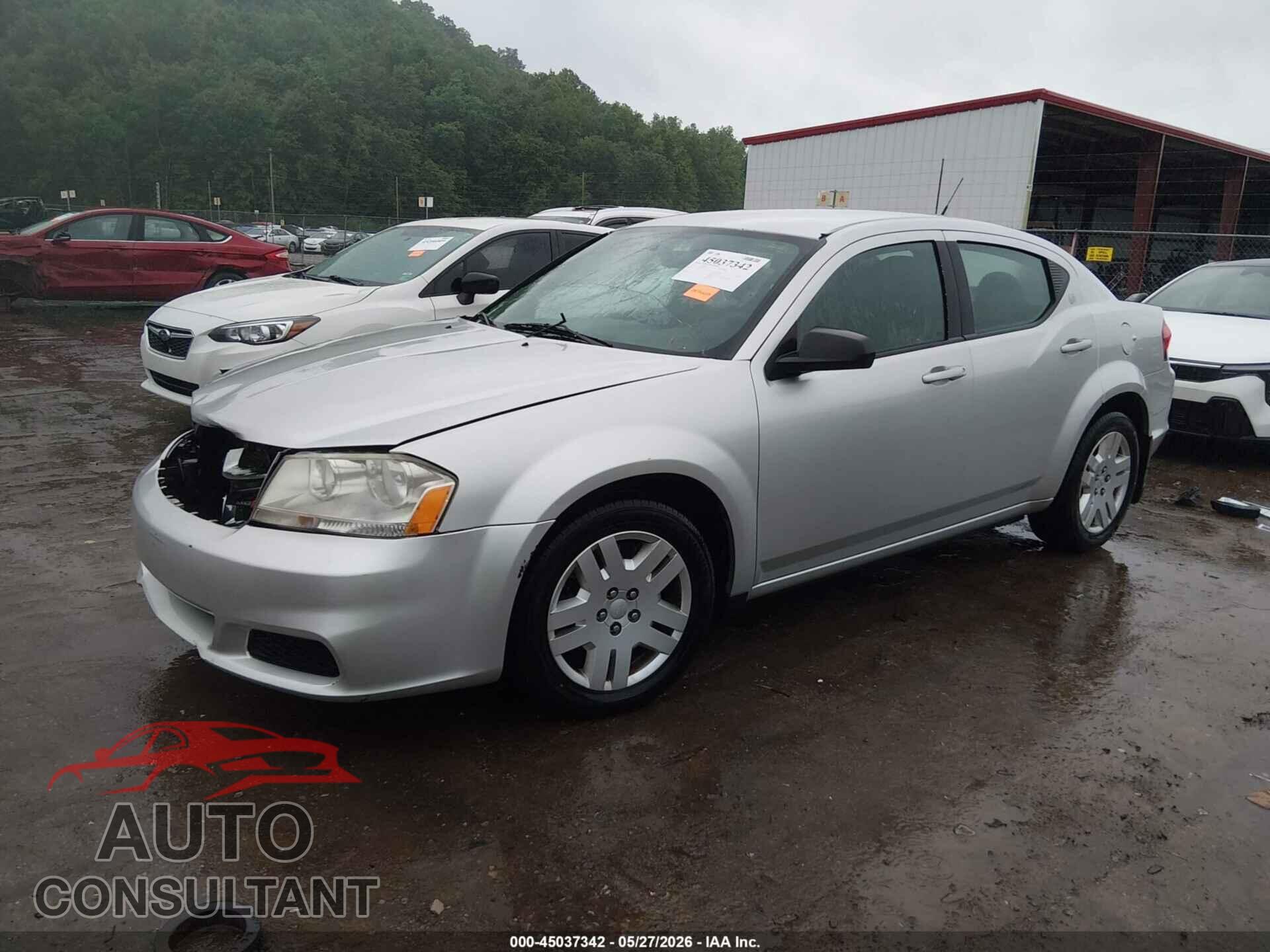 DODGE AVENGER 2012 - 1C3CDZAB5CN142426