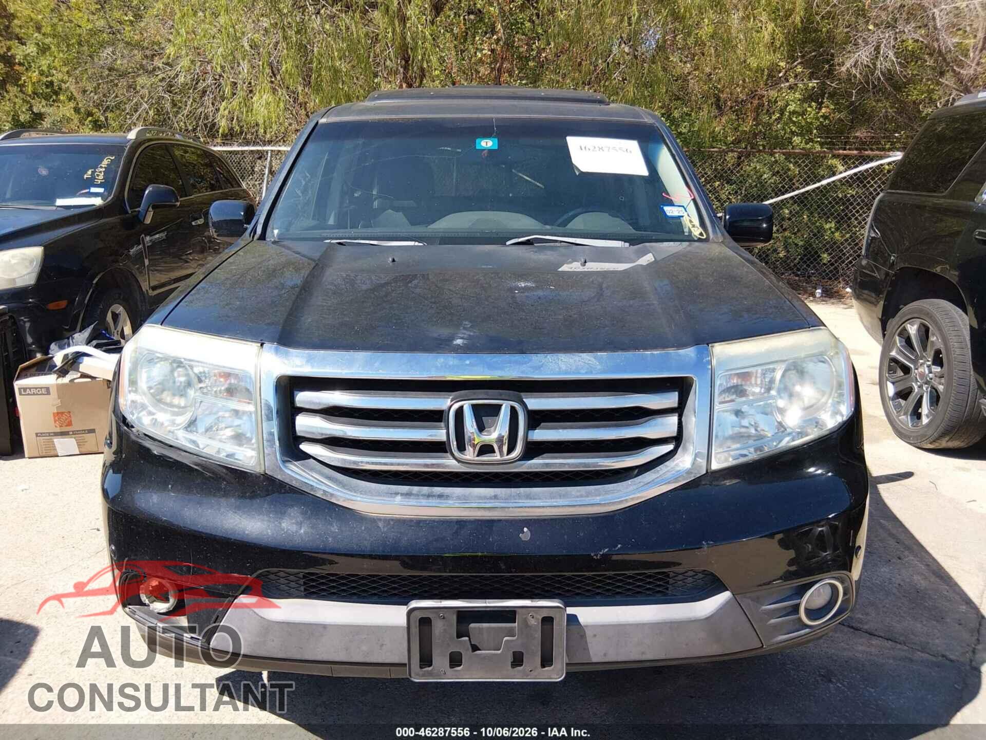 HONDA PILOT 2012 - 5FNYF3H93CB008461