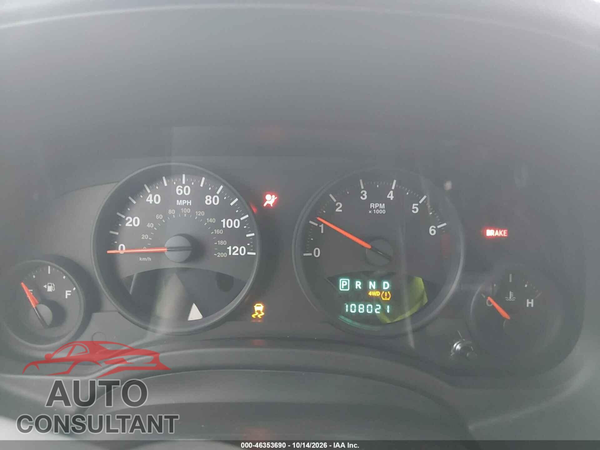 JEEP COMPASS 2013 - 1C4NJDEB3DD234667