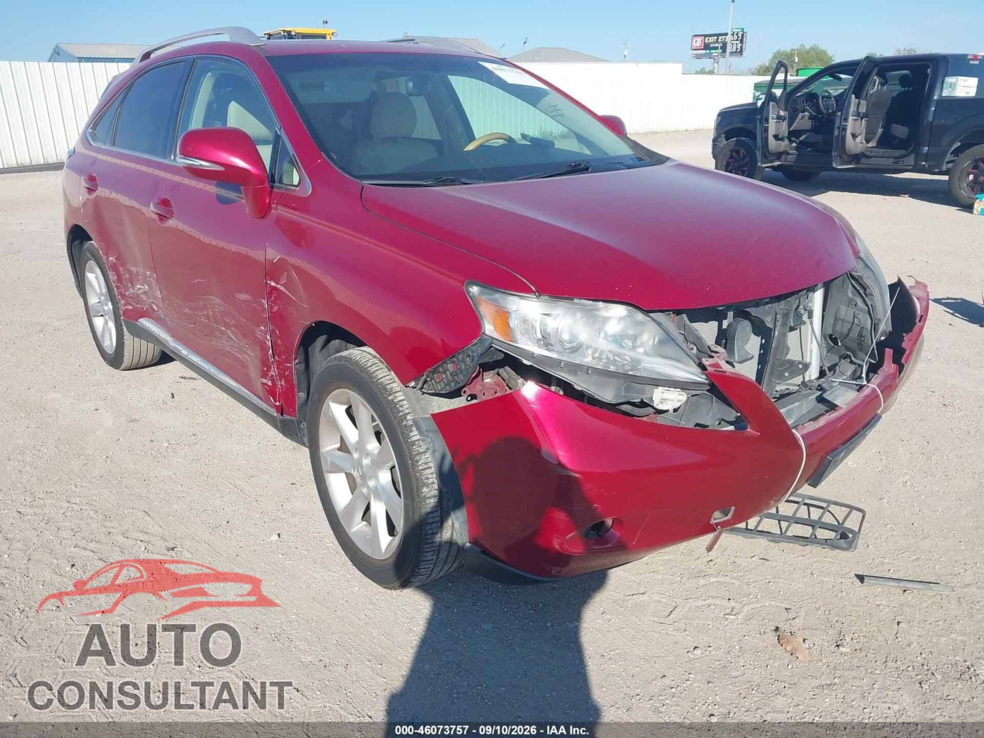 LEXUS RX 350 2011 - 2T2ZK1BA3BC053003