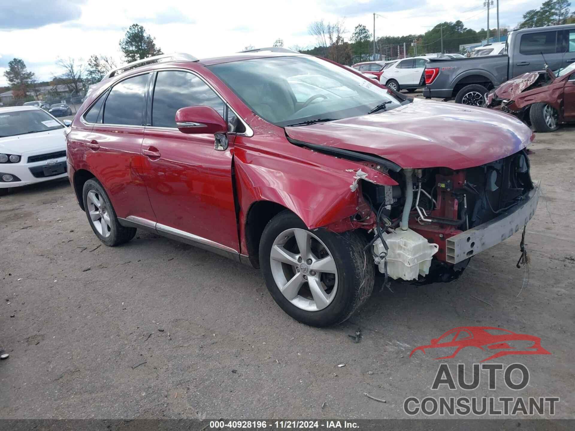 LEXUS RX 350 2012 - 2T2BK1BA7CC145248