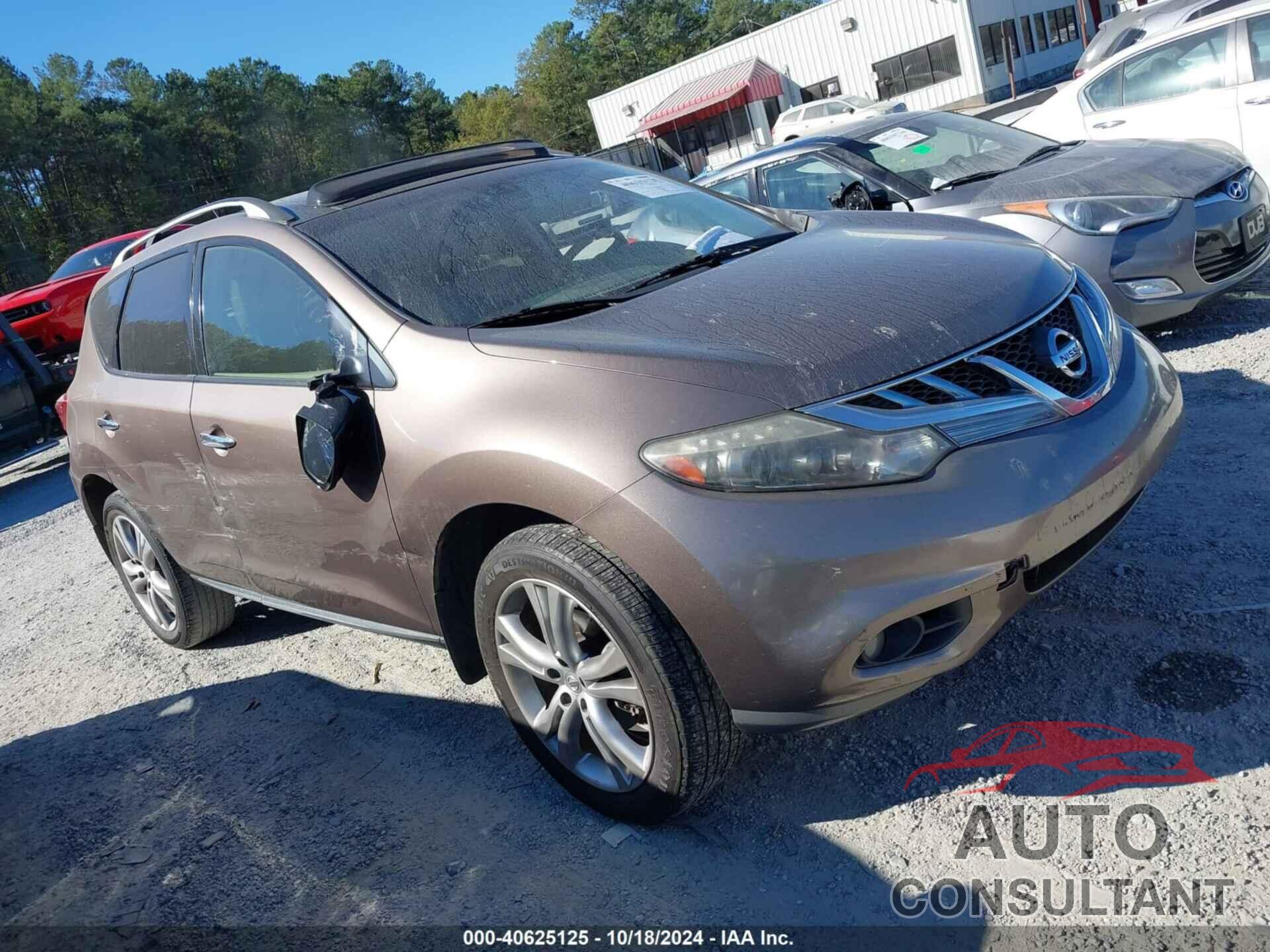 NISSAN MURANO 2011 - JN8AZ1MUXBW057842