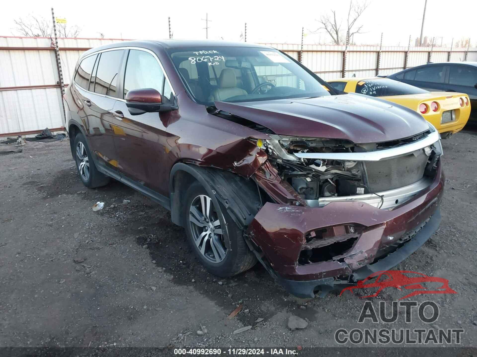 HONDA PILOT 2018 - 5FNYF5H70JB014676