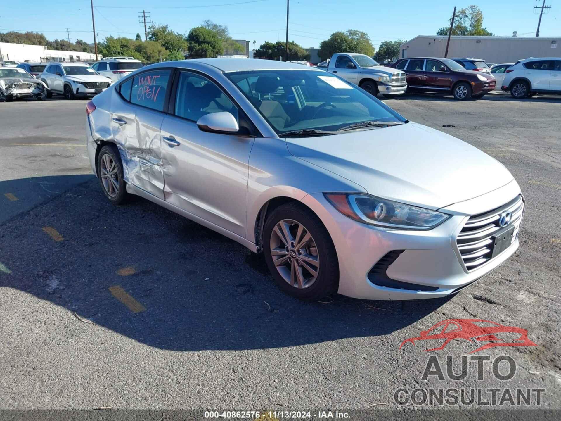 HYUNDAI ELANTRA 2018 - 5NPD84LF6JH395825