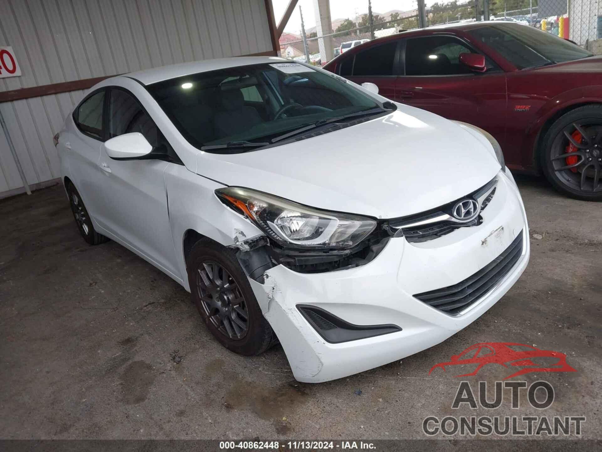 HYUNDAI ELANTRA 2016 - 5NPDH4AE6GH746512