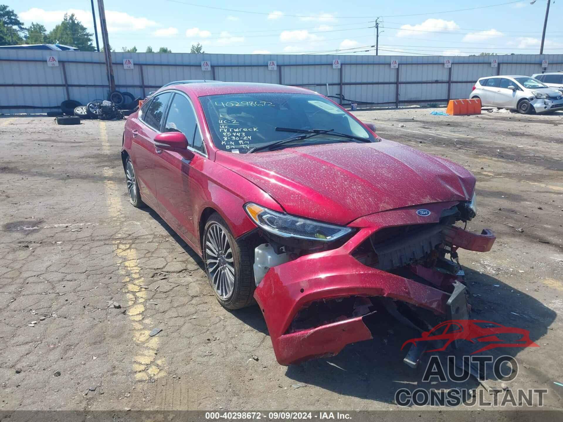 FORD FUSION 2017 - 3FA6P0D99HR231494