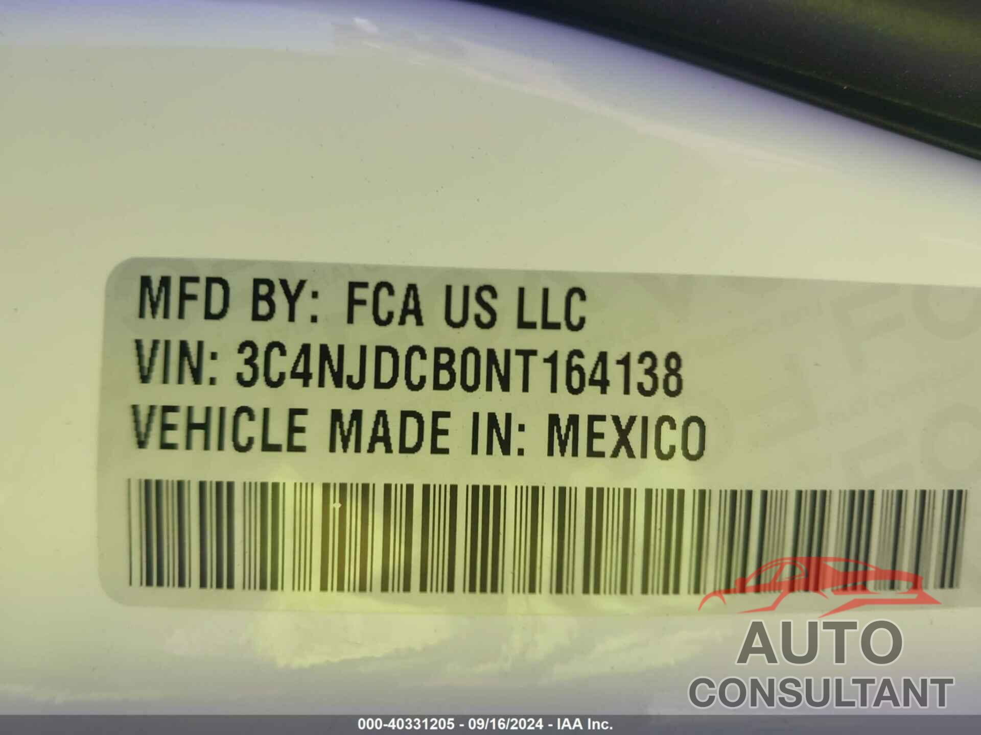JEEP COMPASS 2022 - 3C4NJDCB0NT164138