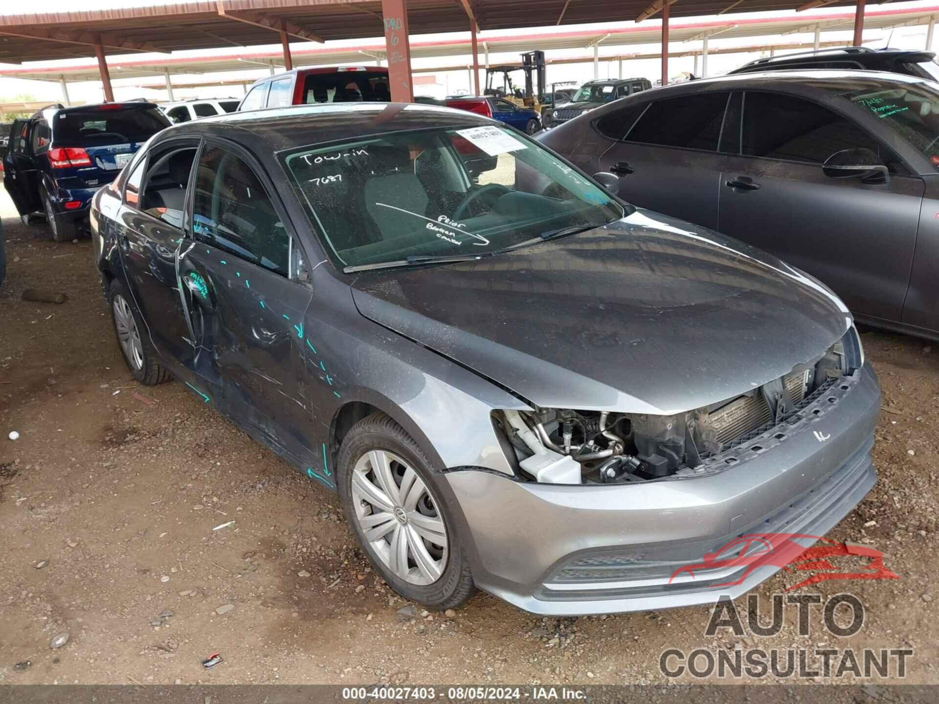 VOLKSWAGEN JETTA 2017 - 3VW2B7AJ7HM343090