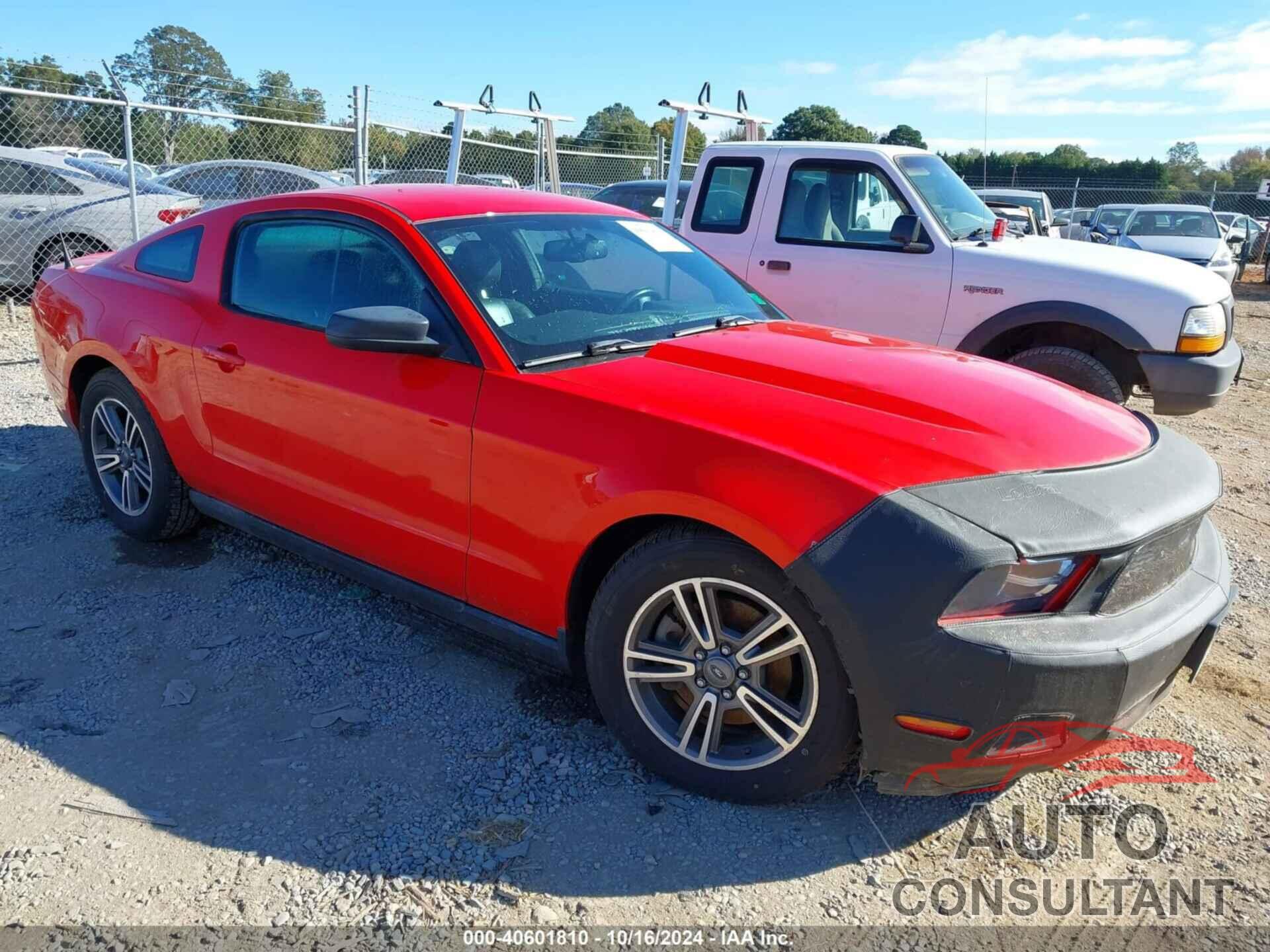 FORD MUSTANG 2012 - 1ZVBP8AM8C5212136