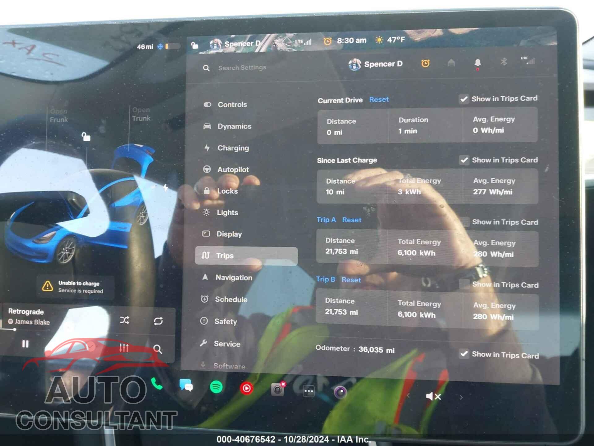 TESLA MODEL 3 2020 - 5YJ3E1EB7LF774945