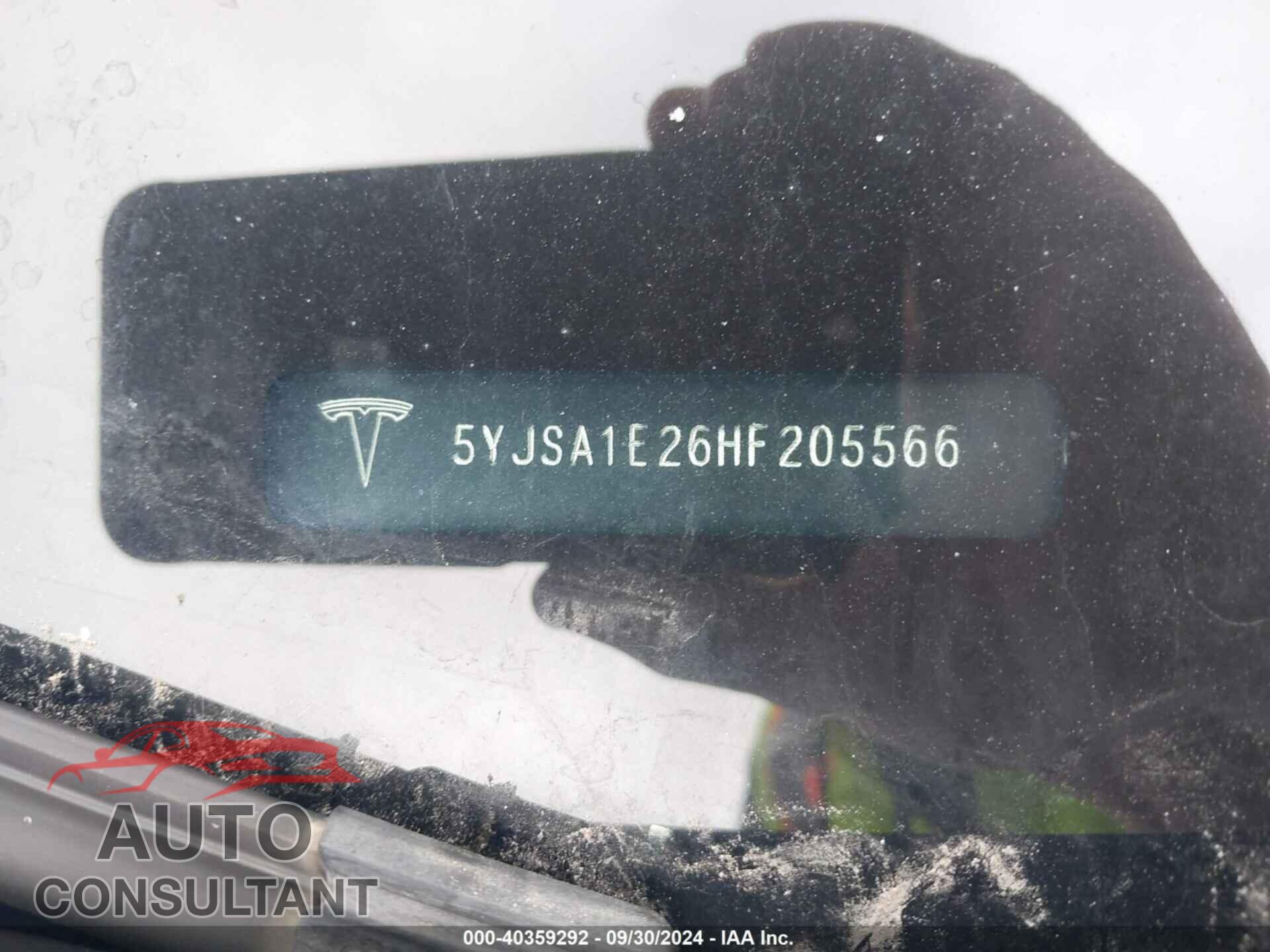 TESLA MODEL S 2017 - 5YJSA1E26HF205566