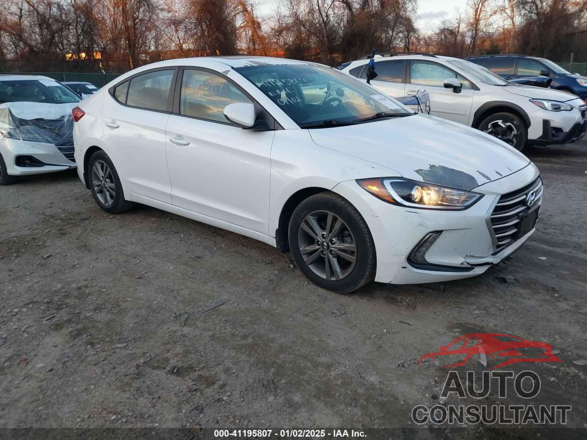 HYUNDAI ELANTRA 2018 - 5NPD84LF9JH231288