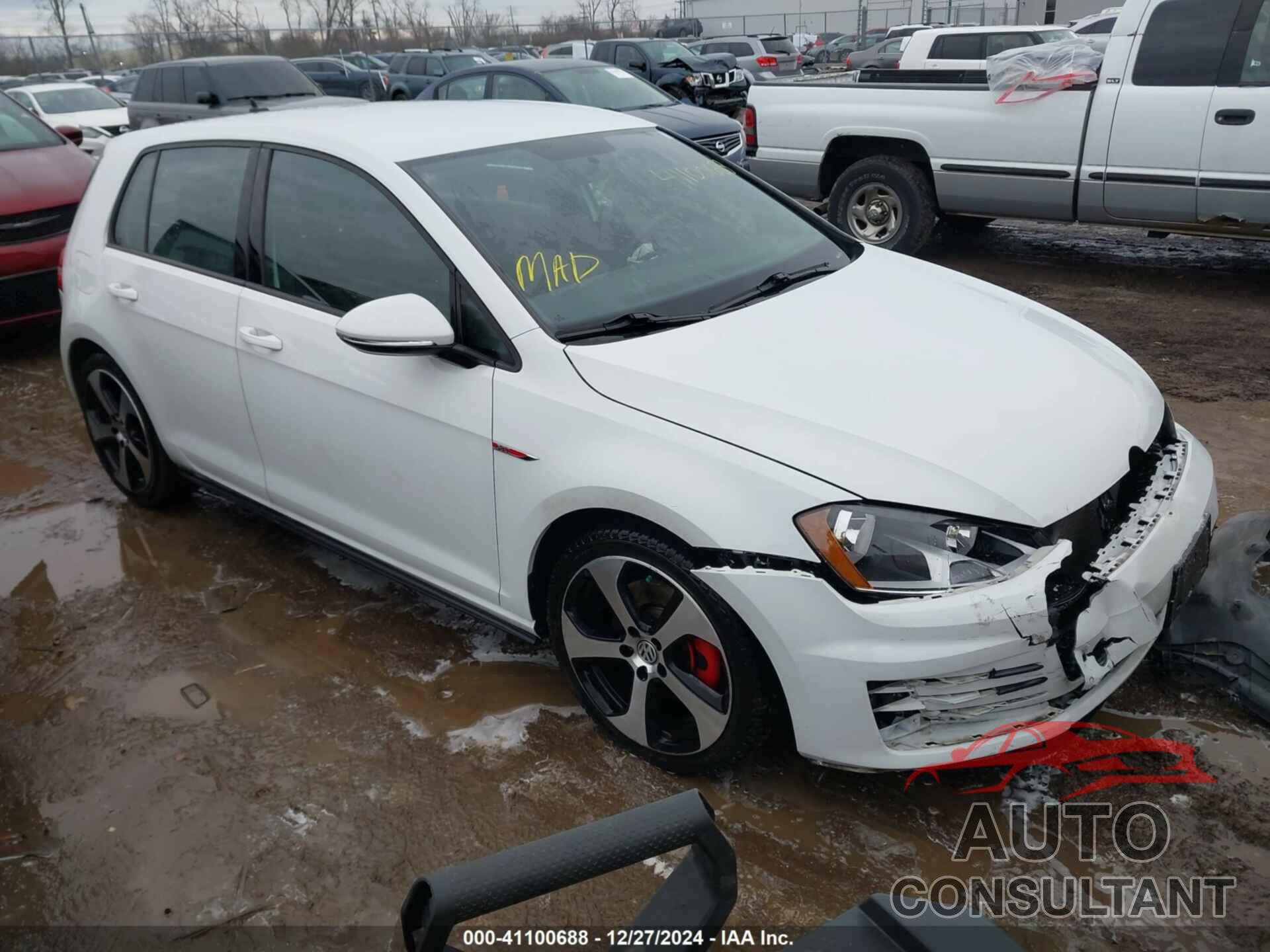 VOLKSWAGEN GOLF GTI 2017 - 3VW5T7AU0HM033707
