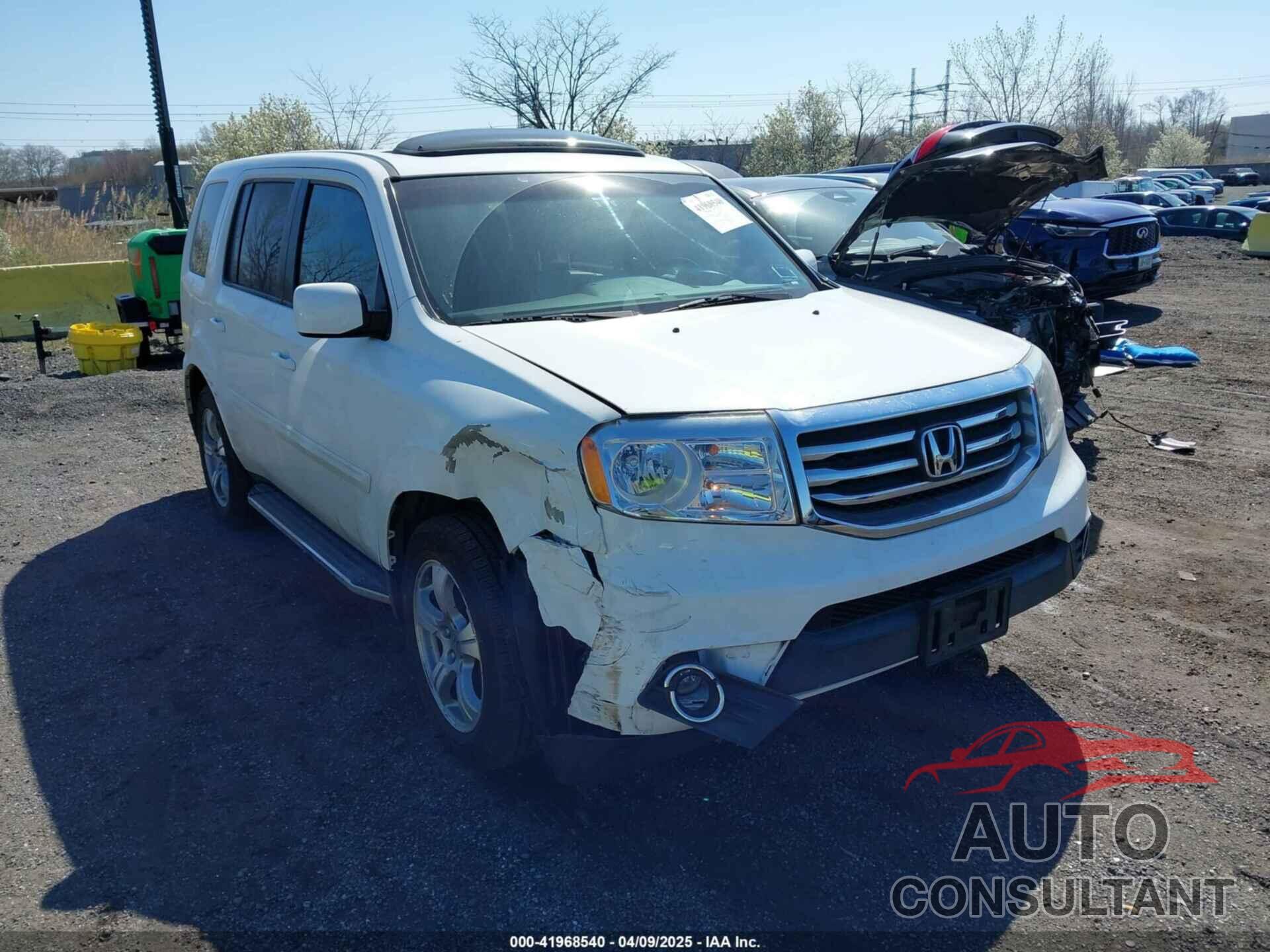 HONDA PILOT 2012 - 5FNYF4H54CB041911