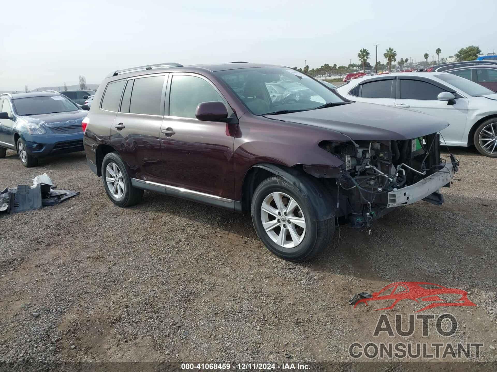 TOYOTA HIGHLANDER 2013 - 5TDZK3EH1DS113864