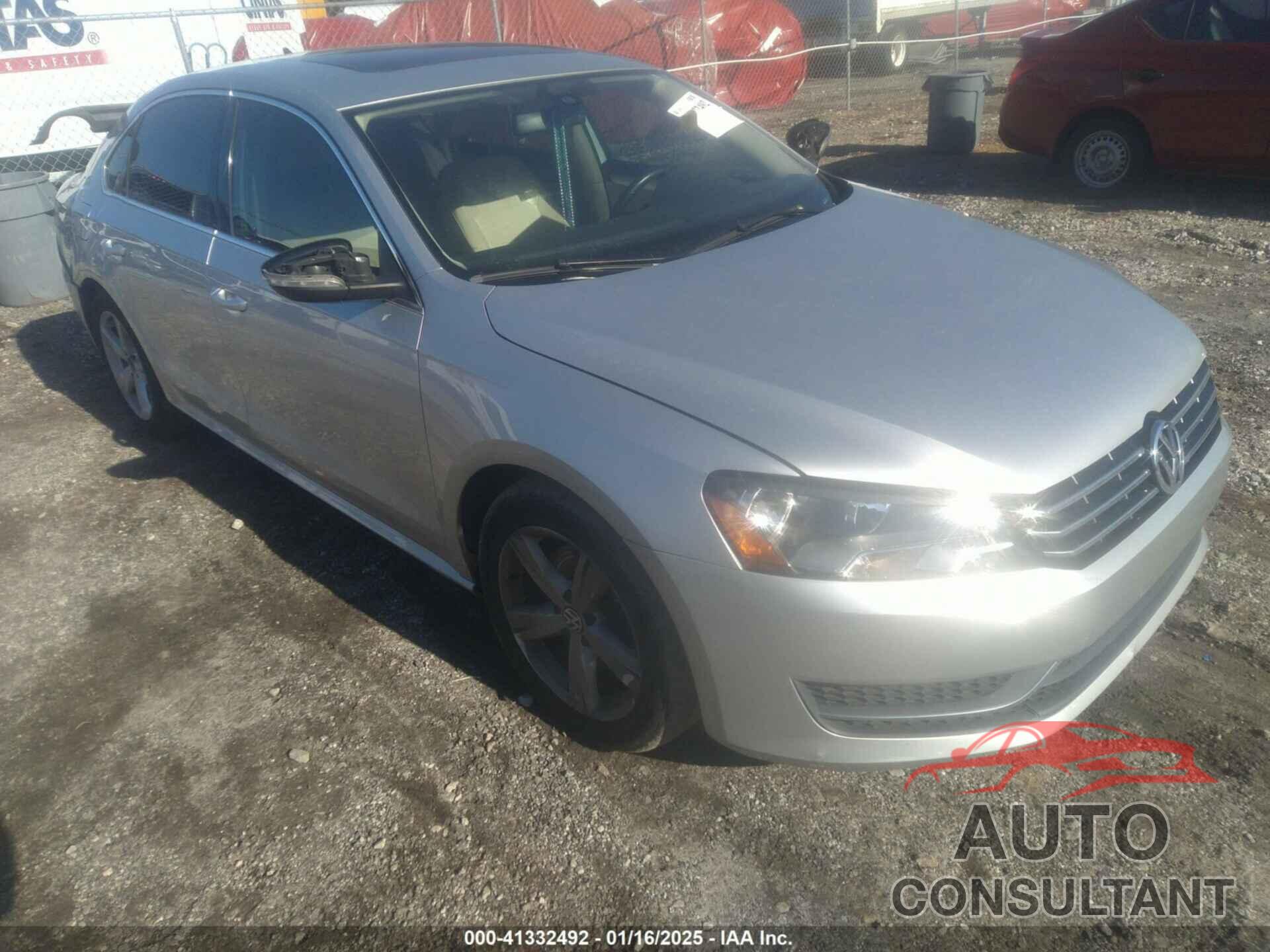 VOLKSWAGEN PASSAT 2012 - 1VWBN7A37CC050356