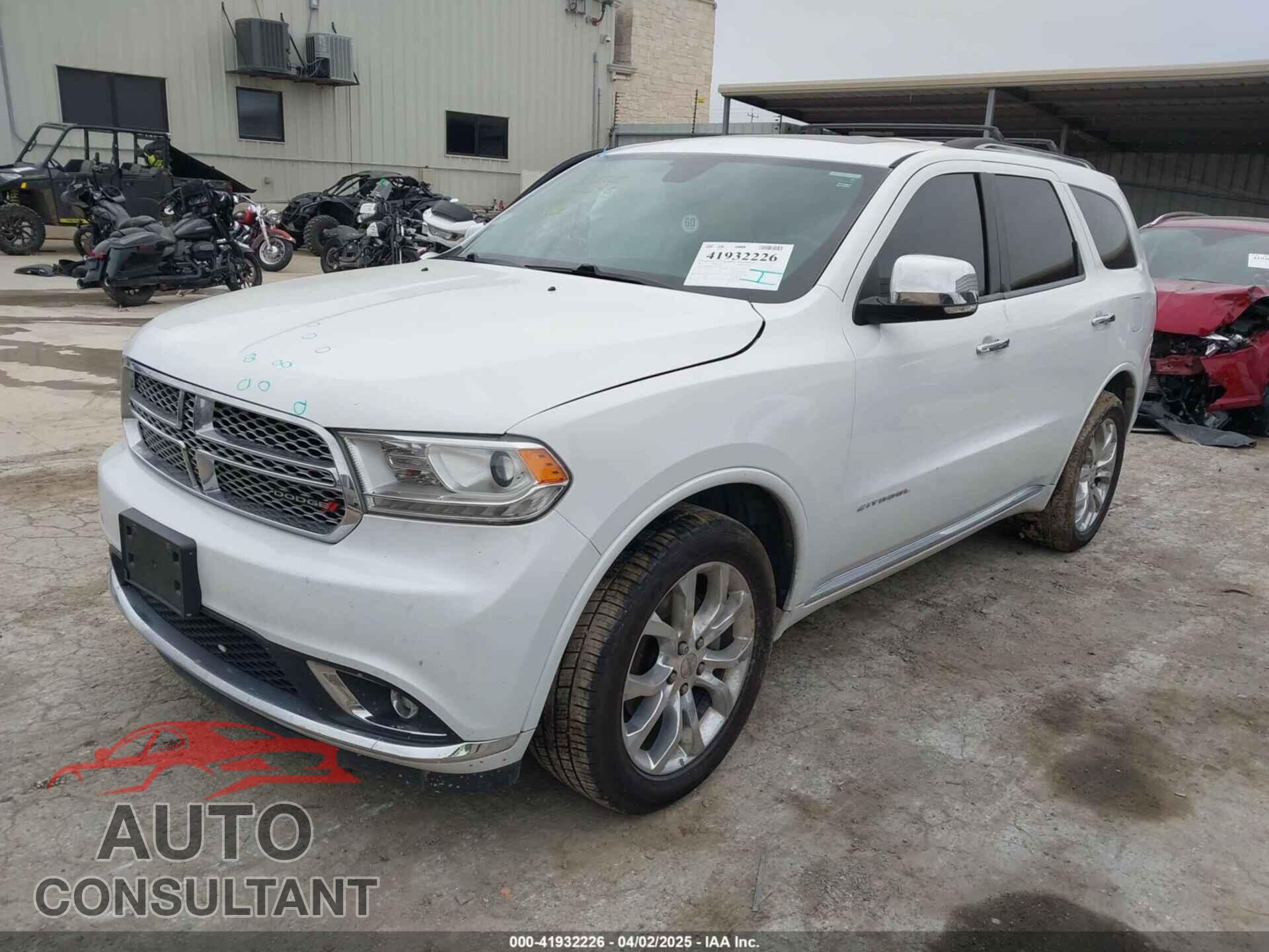 DODGE DURANGO 2017 - 1C4RDJEG1HC611706