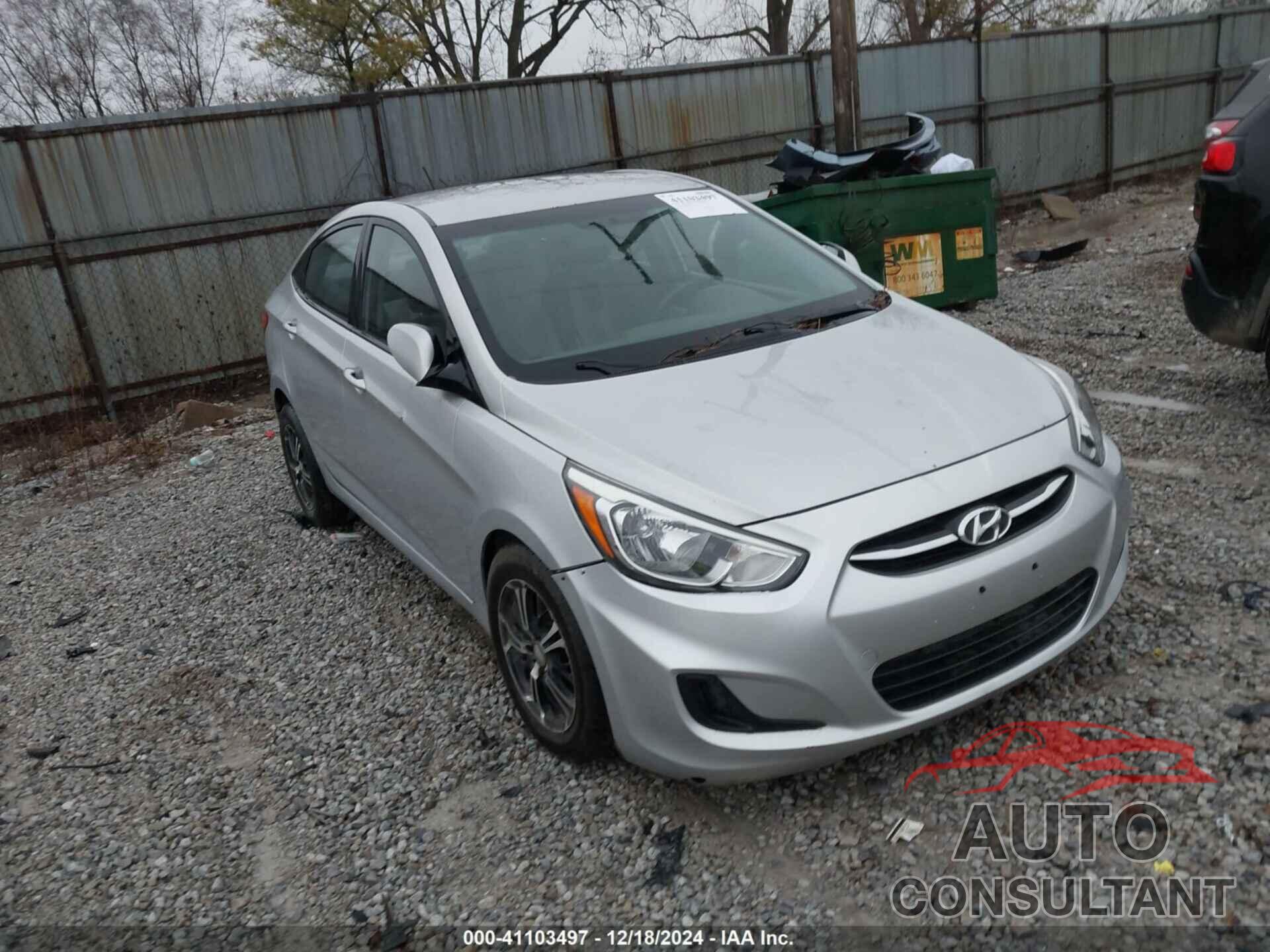 HYUNDAI ACCENT 2015 - KMHCT4AE6FU898736