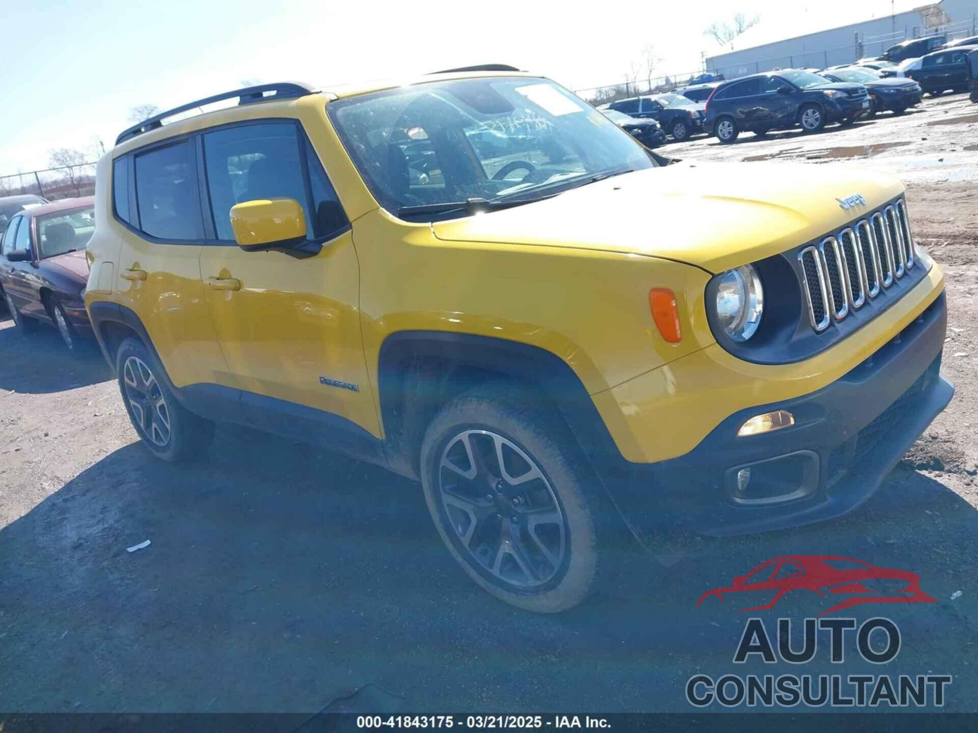 JEEP RENEGADE 2016 - ZACCJBBT7GPD83081
