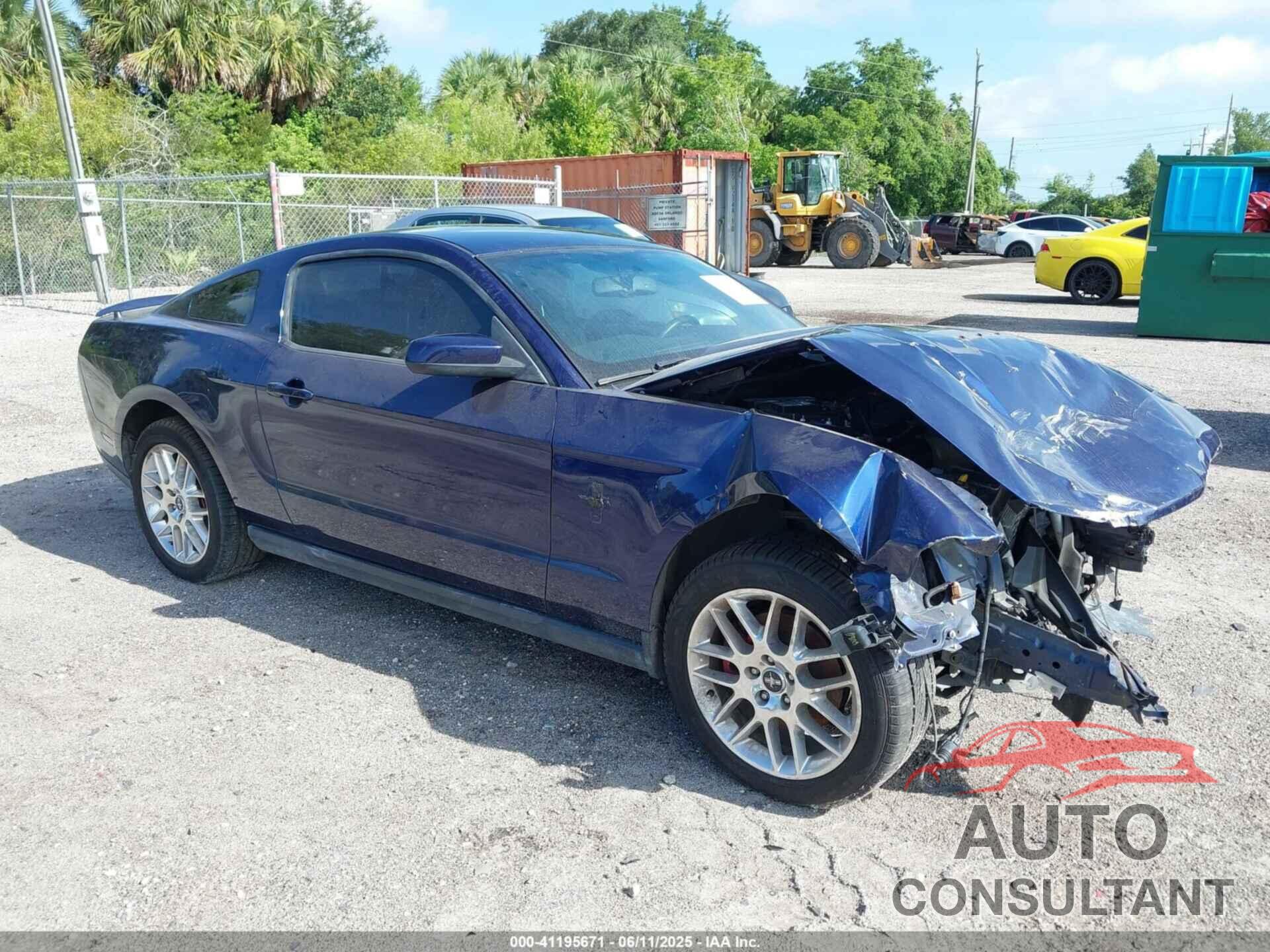 FORD MUSTANG 2012 - 1ZVBP8AM8C5276970