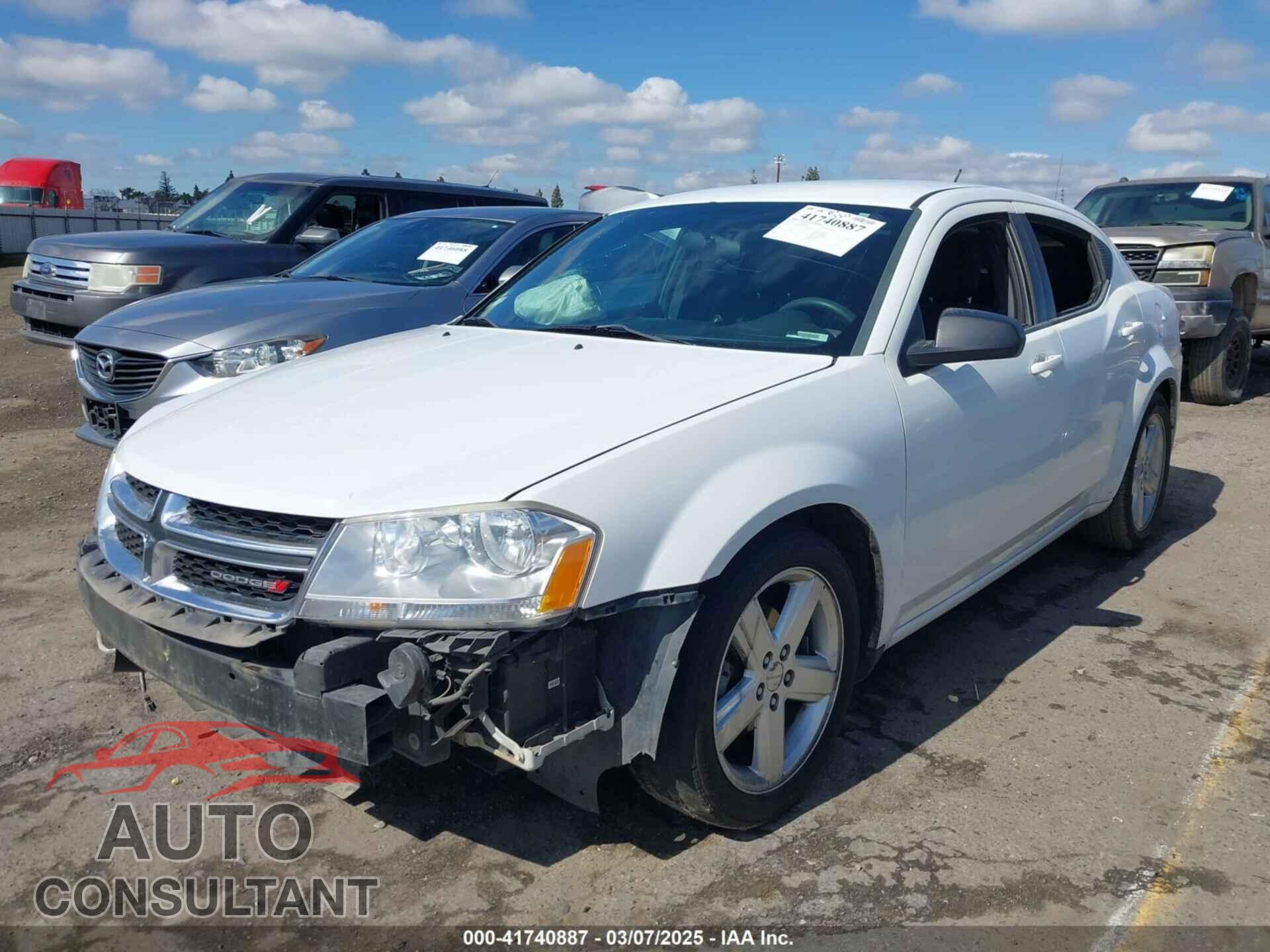 DODGE AVENGER 2013 - 1C3CDZAB8DN643585