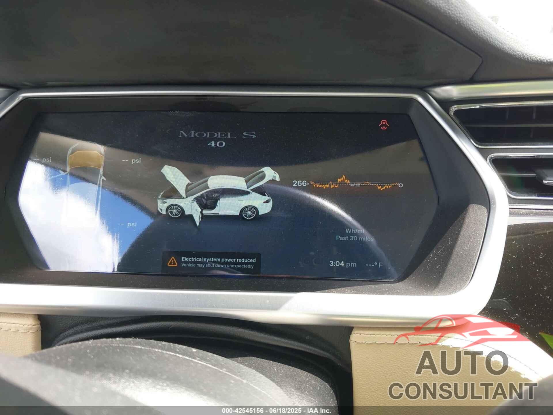 TESLA MODEL S 2013 - 5YJSA1AC8DFP10260