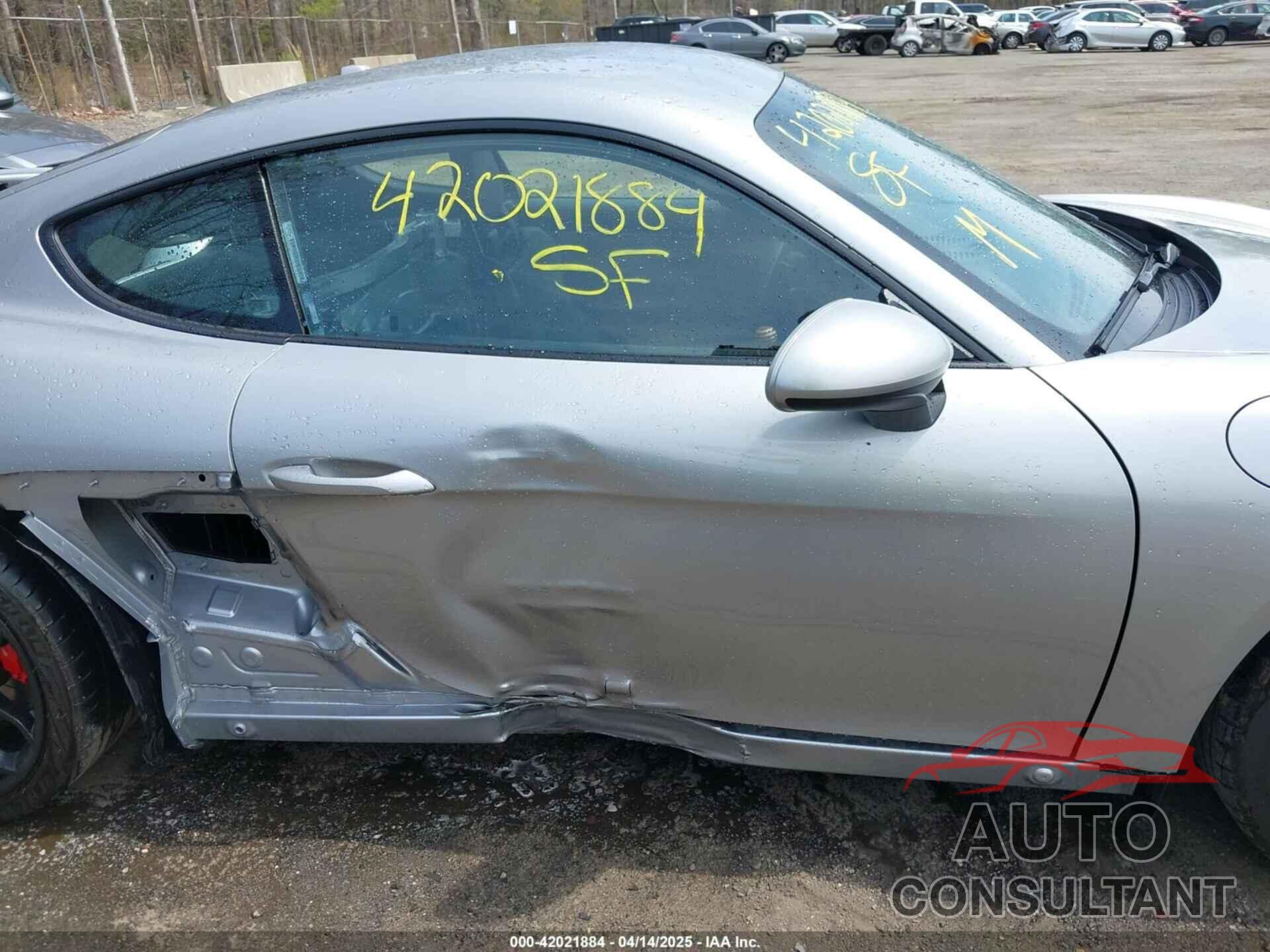 PORSCHE 718 CAYMAN 2020 - WP0AC2A82LK289130