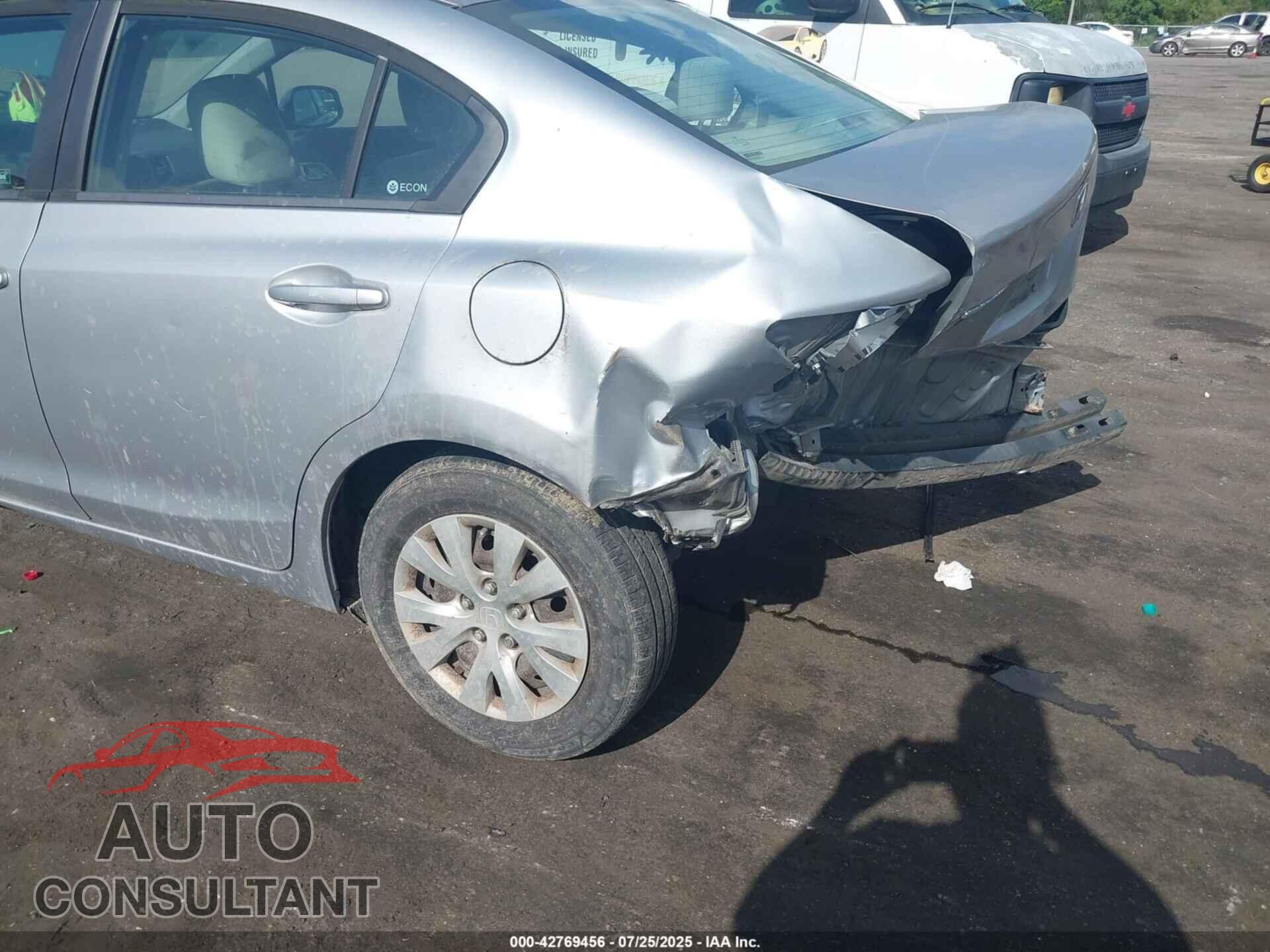 HONDA CIVIC 2012 - 19XFB2F52CE057993
